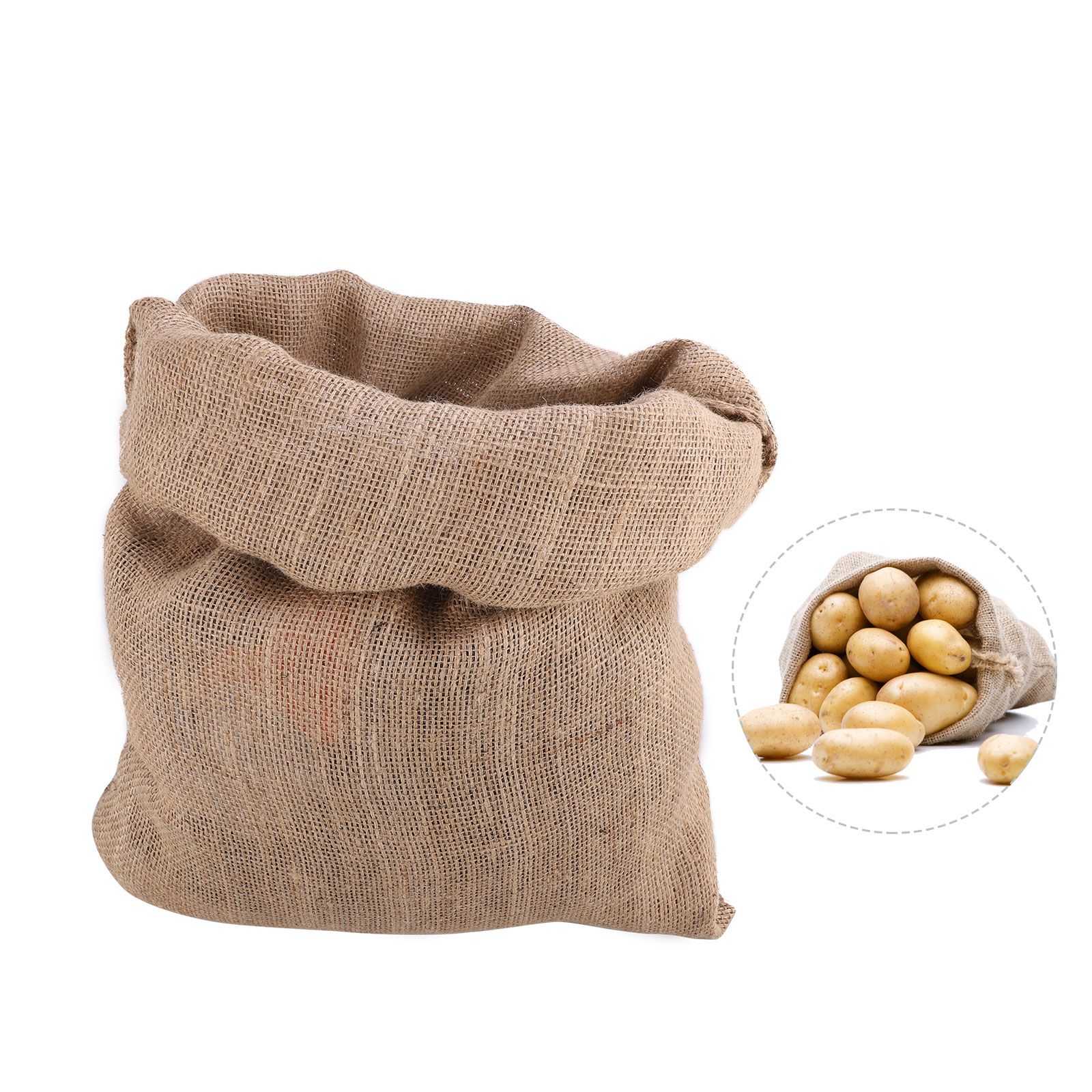 Large Capacity Coarse Hemp Storage Bags Potato Storage Bags Burlap Potato Bag - Image 2