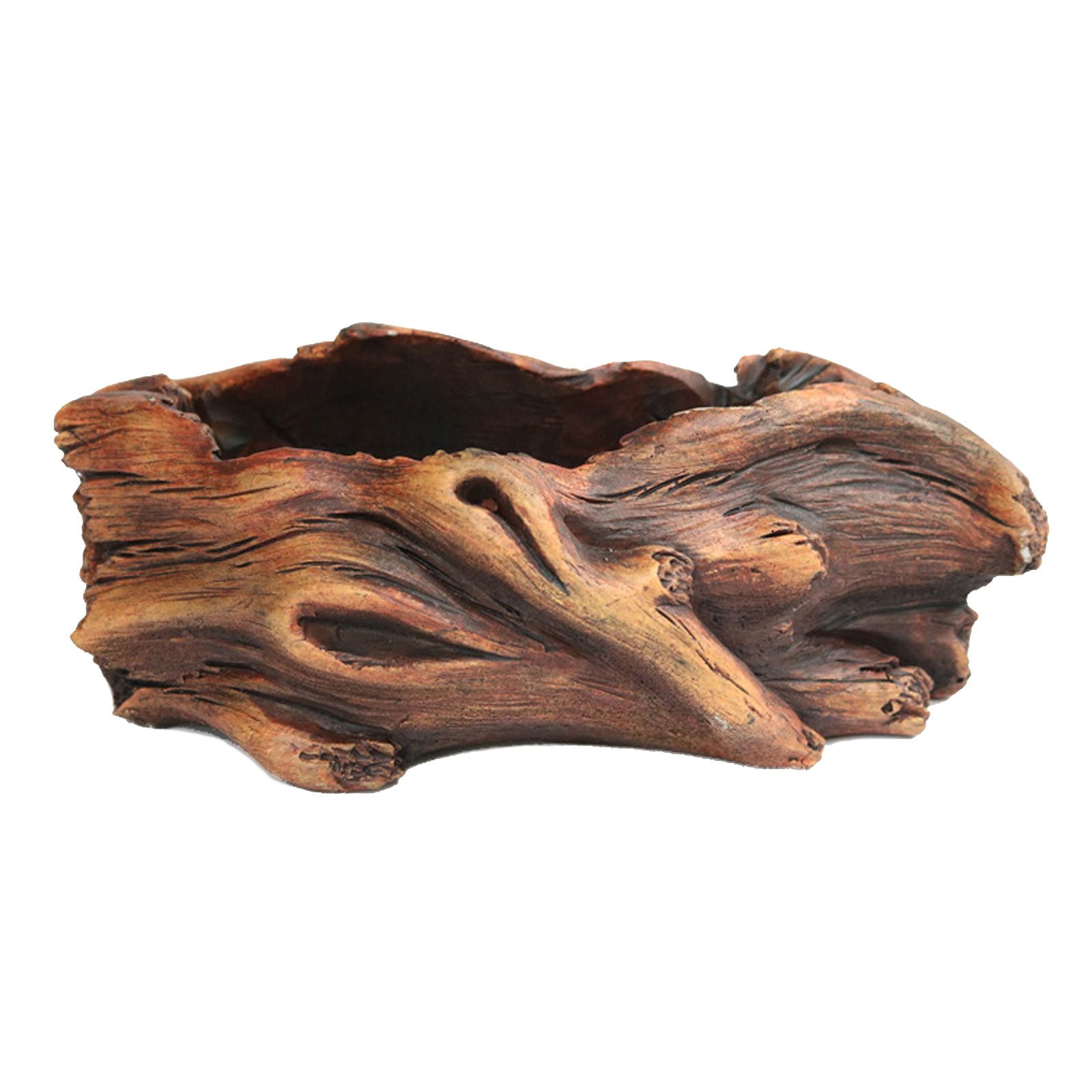 Cement Tree Stump Flower Pot - Image 2