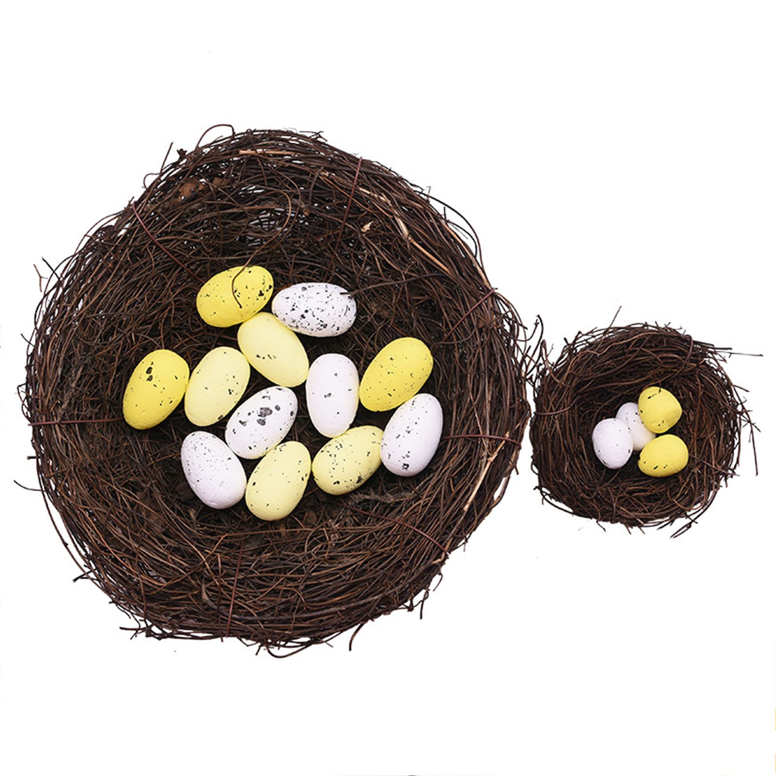 100PCS Colorful Foam Eggs Easter Egg Ornaments Crafts Birds Eggs DIY Wreath Accessories - Image 4