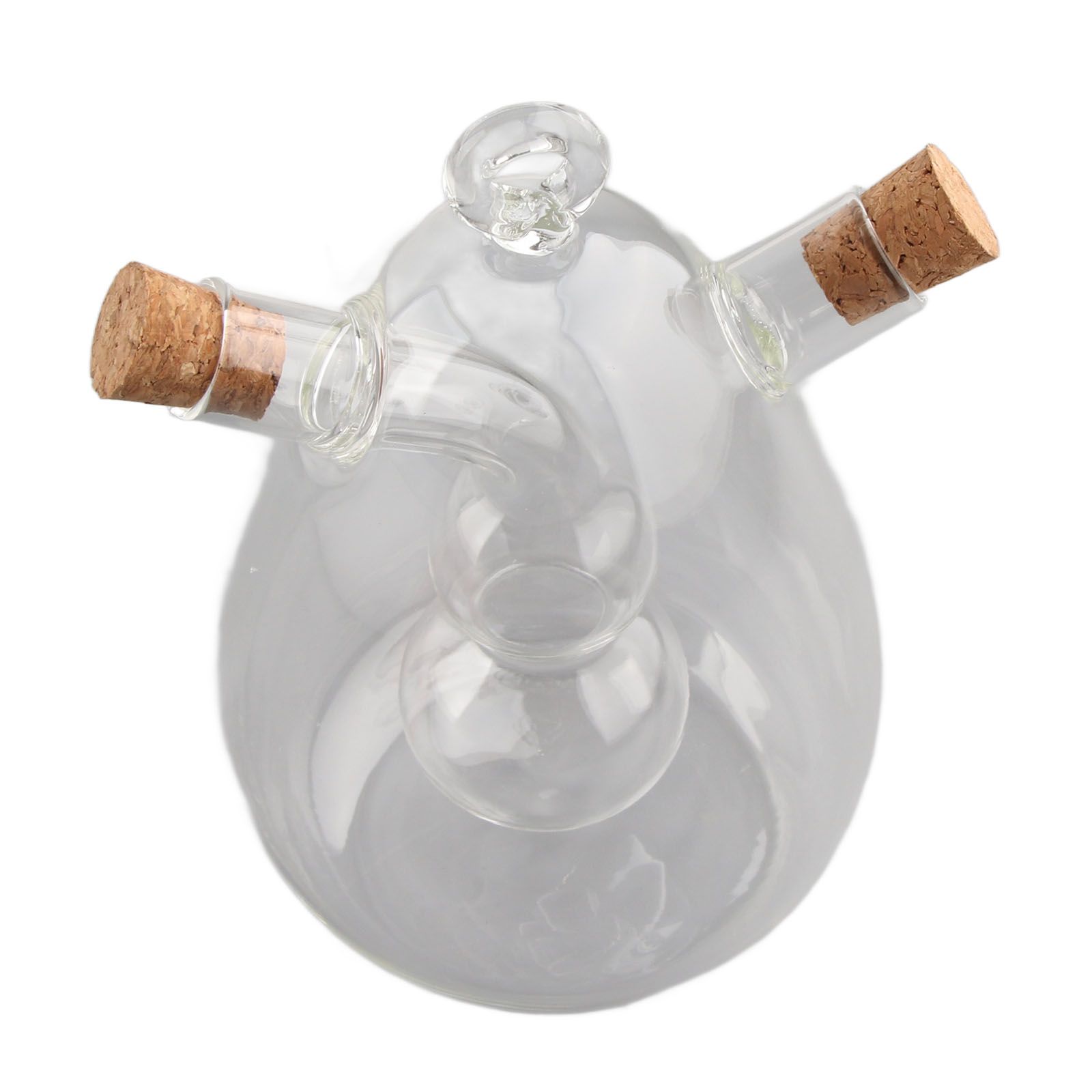 Glass Oil Control Jar Kitchen 2 in 1 Sealed Oil and Vinegar Dispenser Transparent Oil and Vinegar Bottle - Image 8