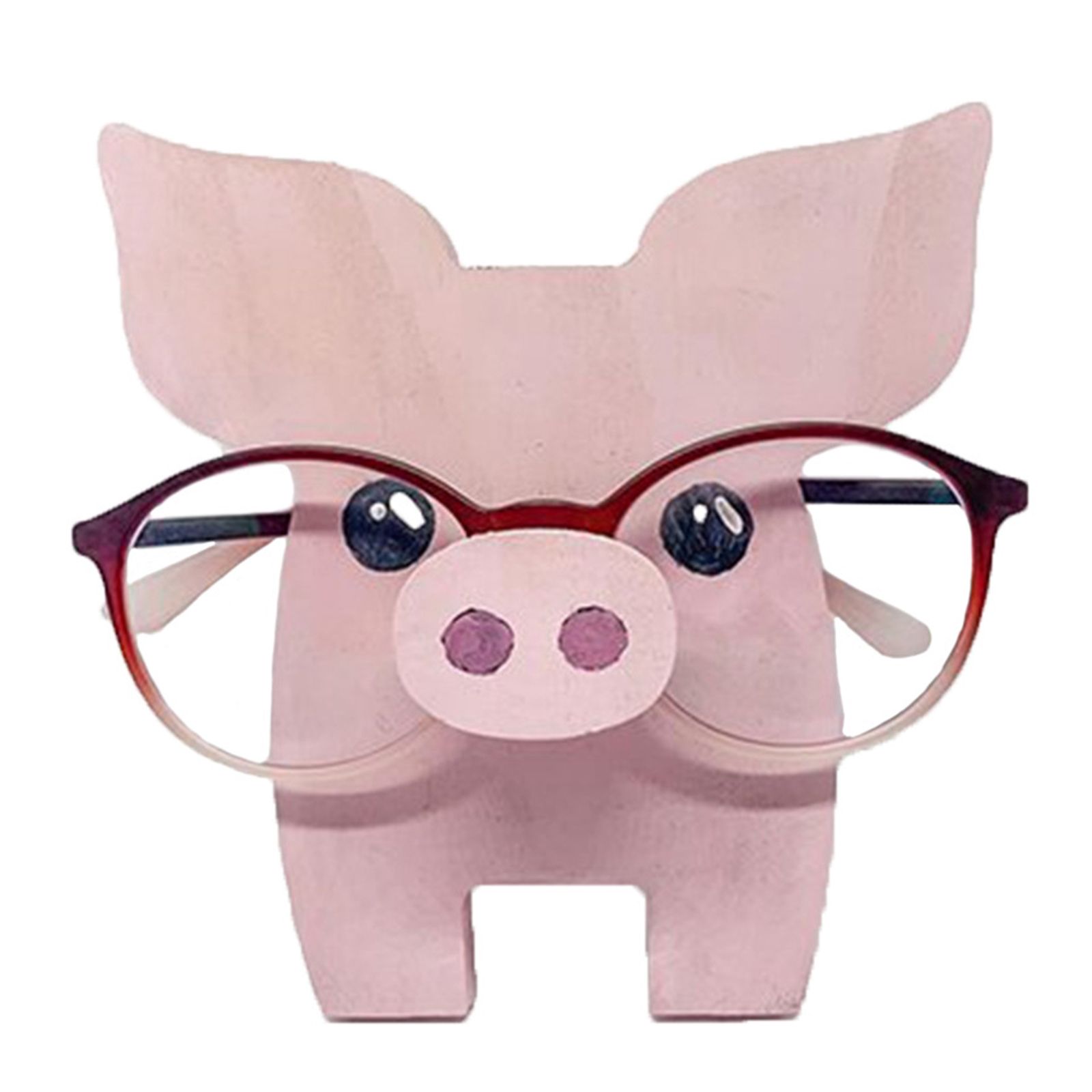 Wooden Eyeglass Holder Stand Animal Shaped Adorable Eyeglass Display Rack for Decoration - Image 1