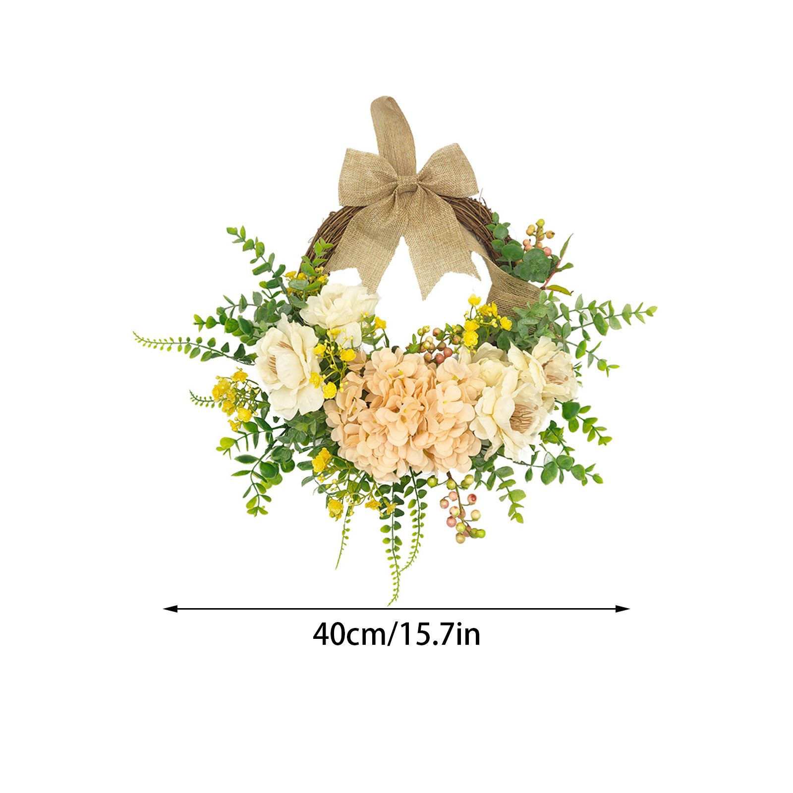Imitation Wreath Simulation Vibrant Wreath Decoration for Home Door - Image 4