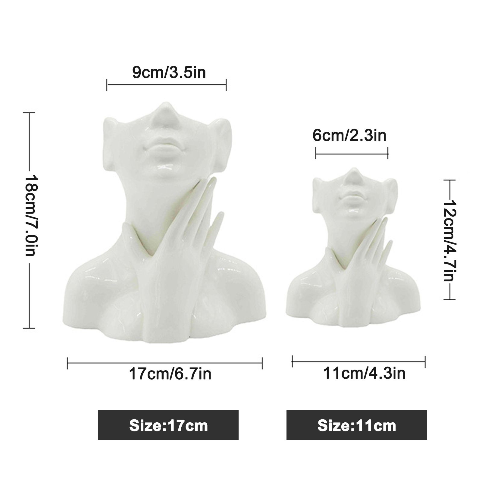 Simple Ceramic Vase Flower Arrangement Decorative Vase Living Room Ornament - Image 5
