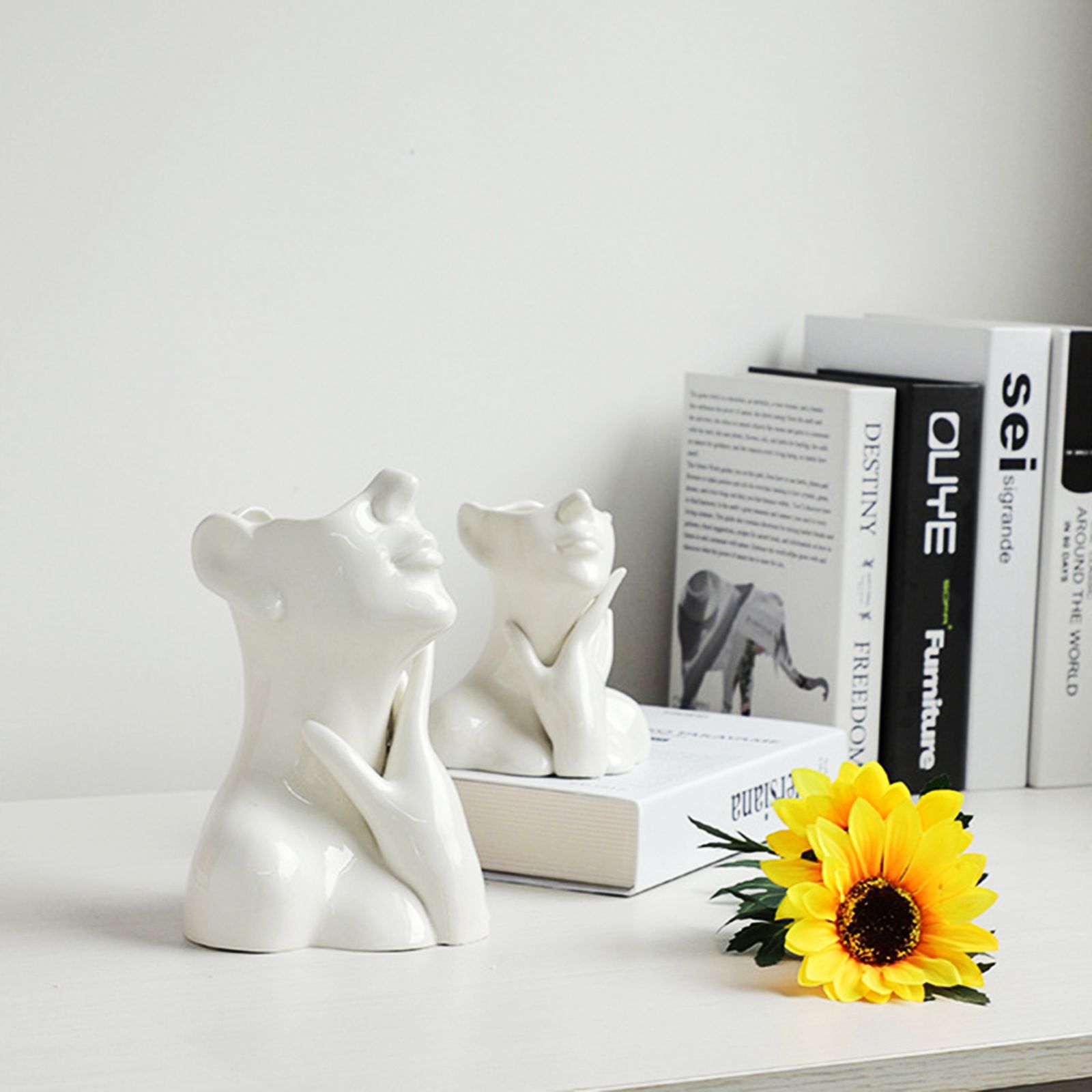 Simple Ceramic Vase Flower Arrangement Decorative Vase Living Room Ornament - Image 7