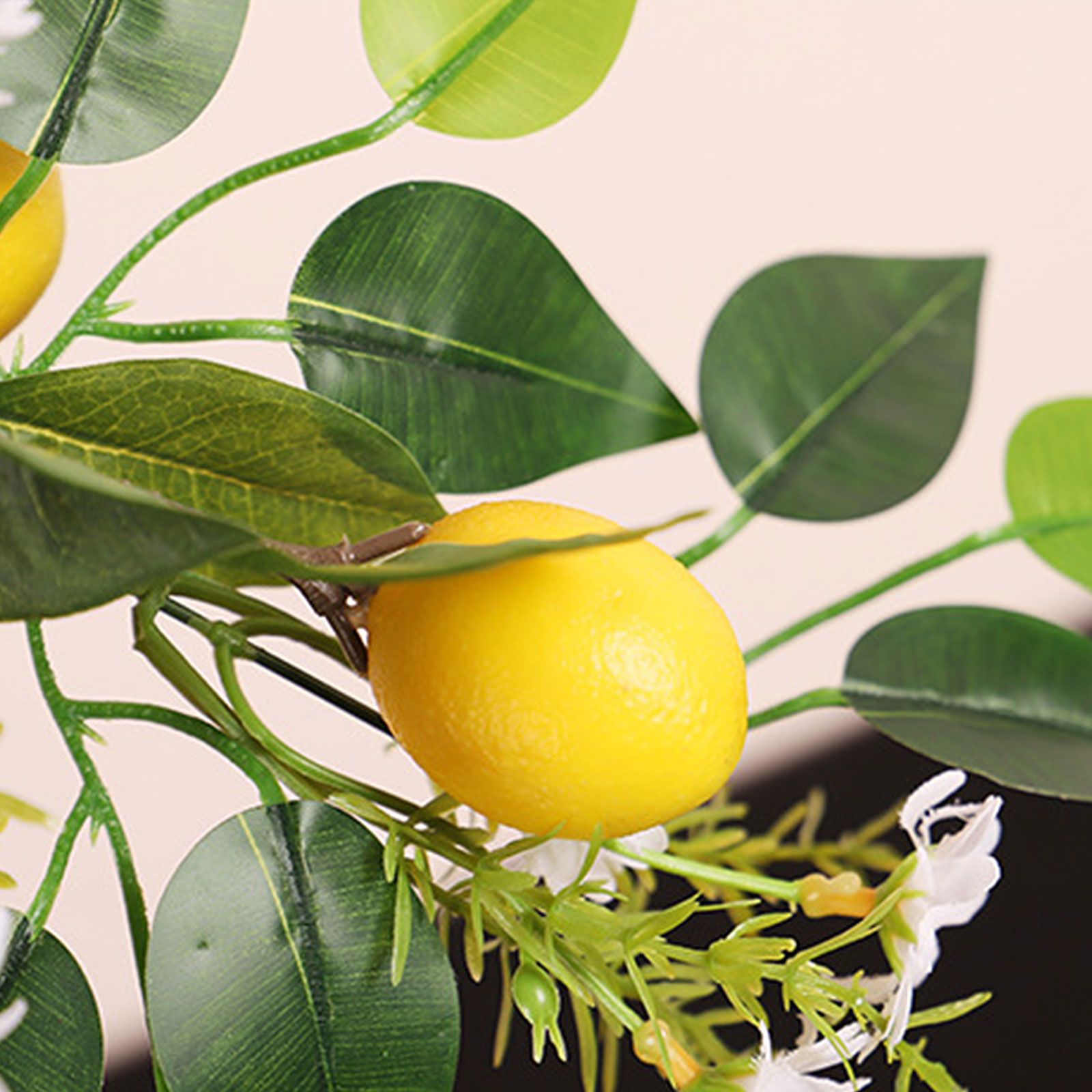 Artificial Lemon Teardrop Wreath Wall Hanging Teardrop Lemon Fruit Wreath Artificial Lemon Swag - Image 2