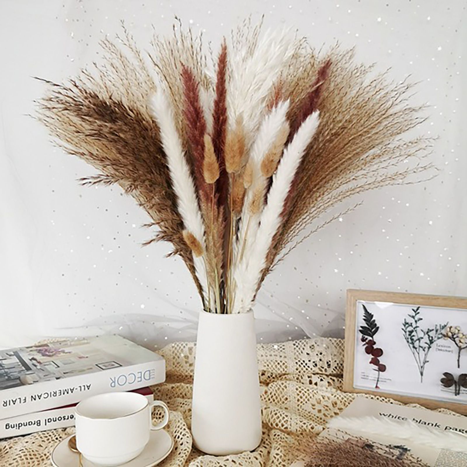 Artificial Dried Pampas Grass Plastic Simulation Reed for Wedding Home Decoration - Image 7