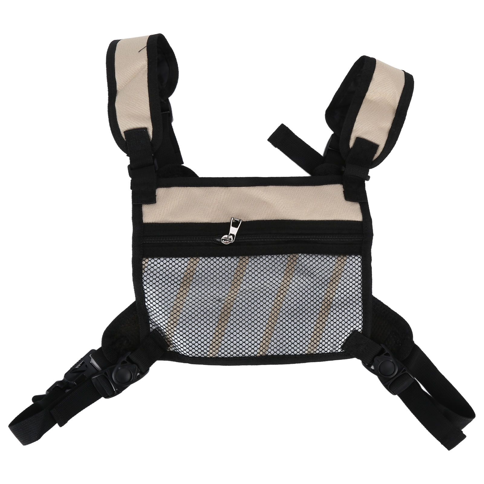 Outdoor Gardening Bag Running Backpack Vest Bag Storage Bag for Man Woman RunningKhaki - Image 3