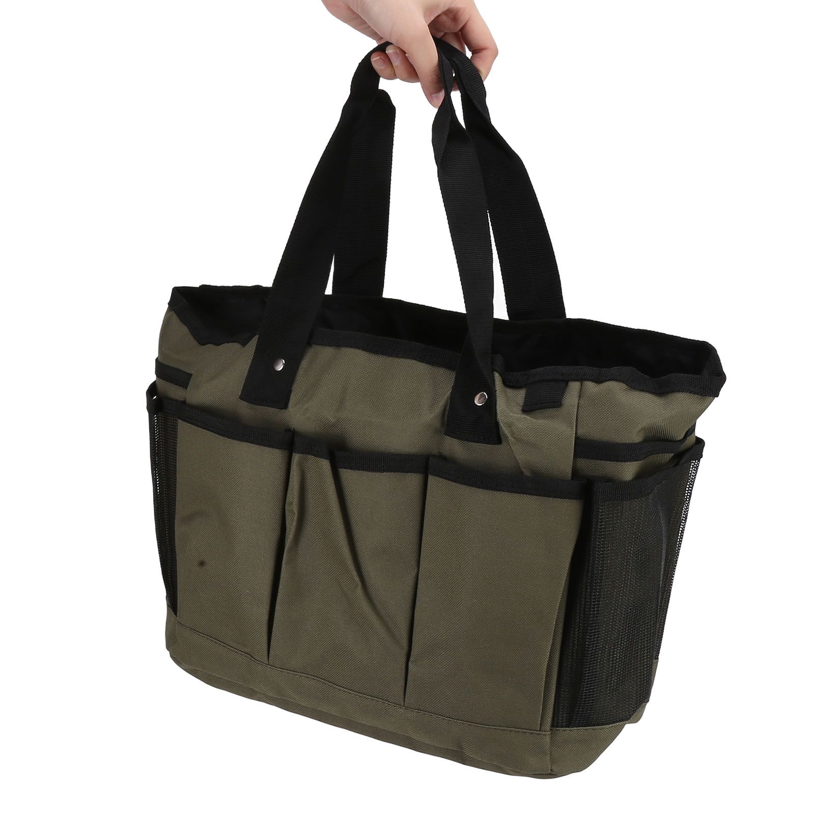 Outdoor Tote Bag Portable Garden Pruning Tool Storage Bag for Keeping Storing Gardening ToolMilitary Green - Image 3