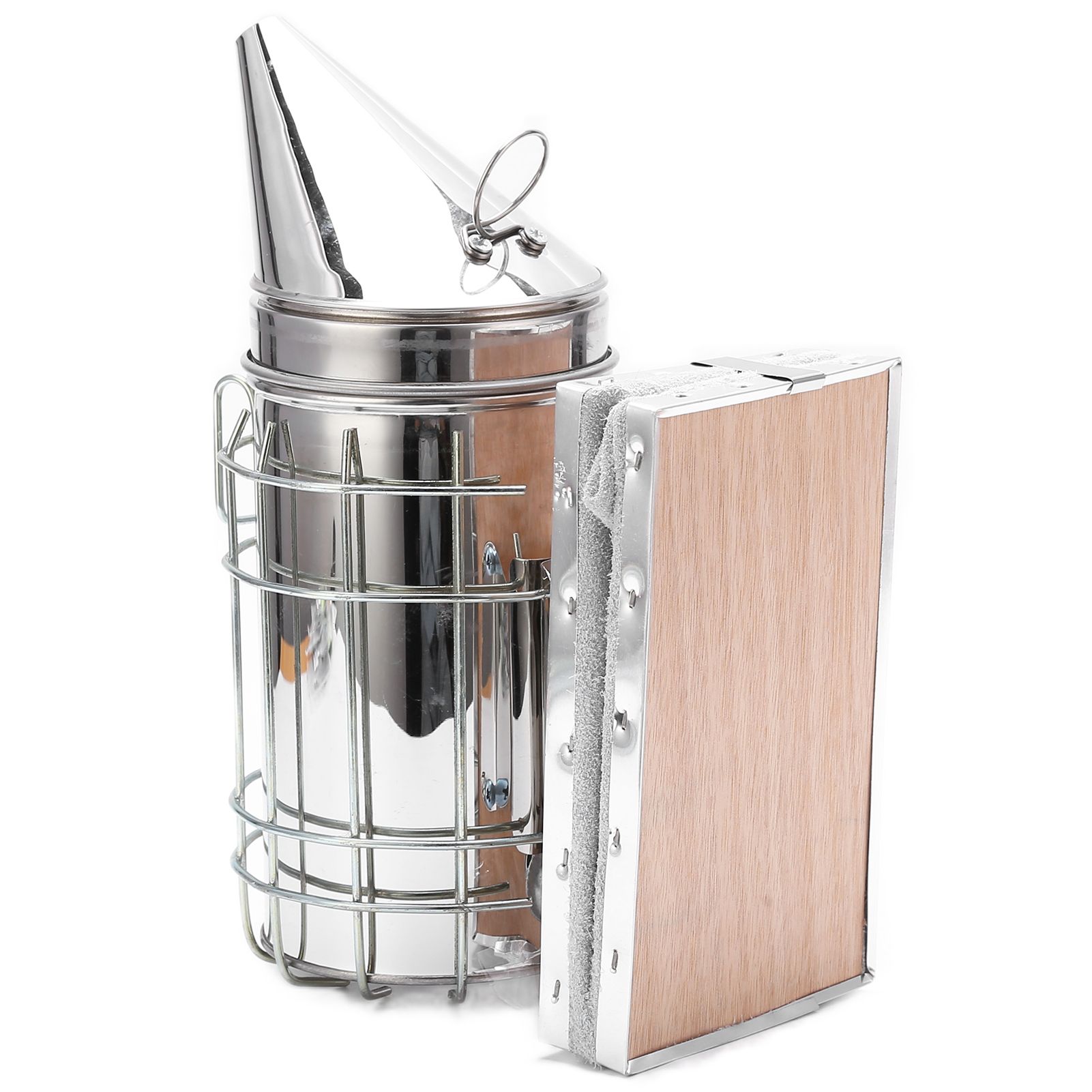 9Pcs/Set Beehive Smoker Kit with Bee Brush Yellow Needle Scratcher Serrated Blade Queen Bee Clips - Image 4