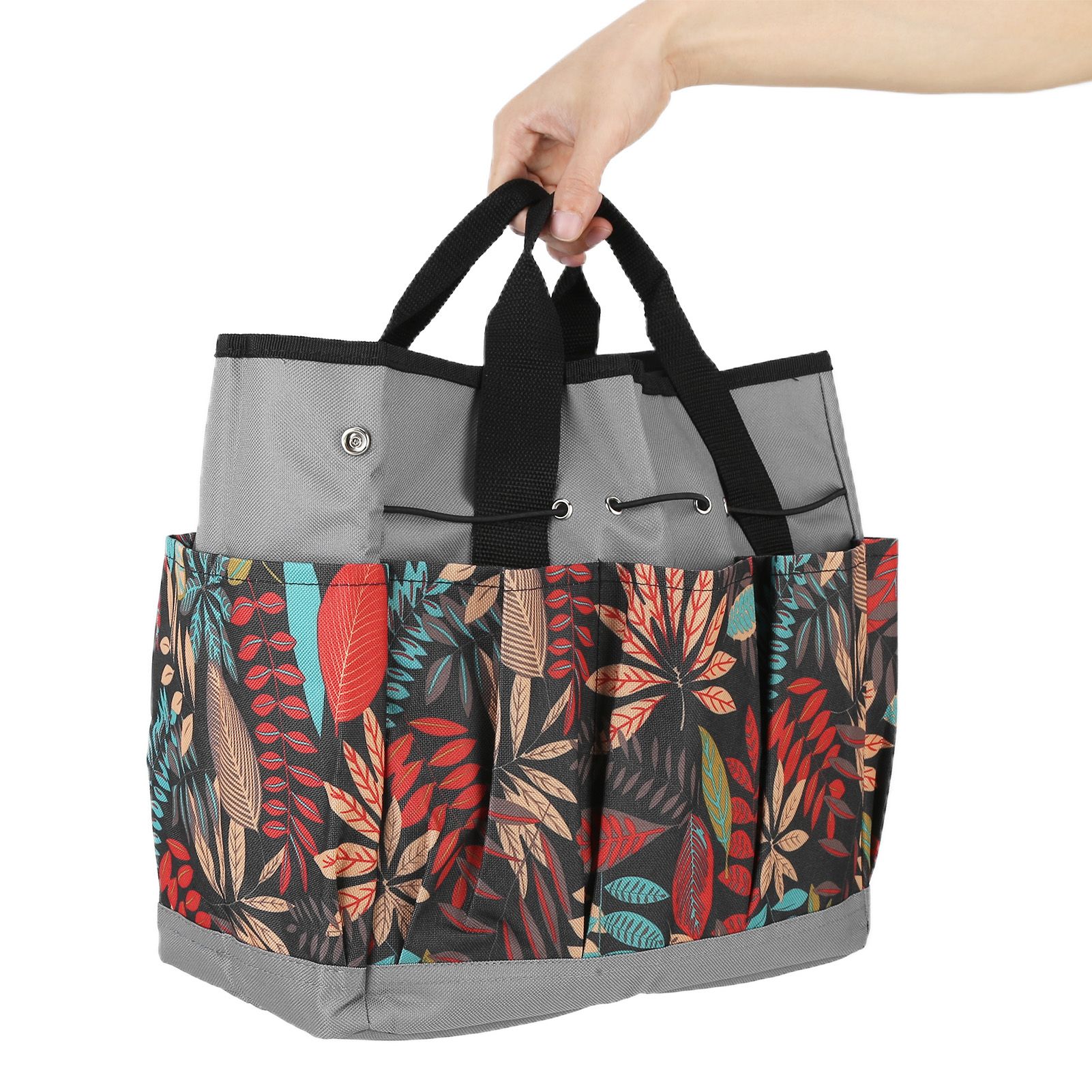 Garden Tote Bag 600D Oxford Cloth Multiple Pockets Lightweight and Durable Garden Tools Storage Pouch - Image 7