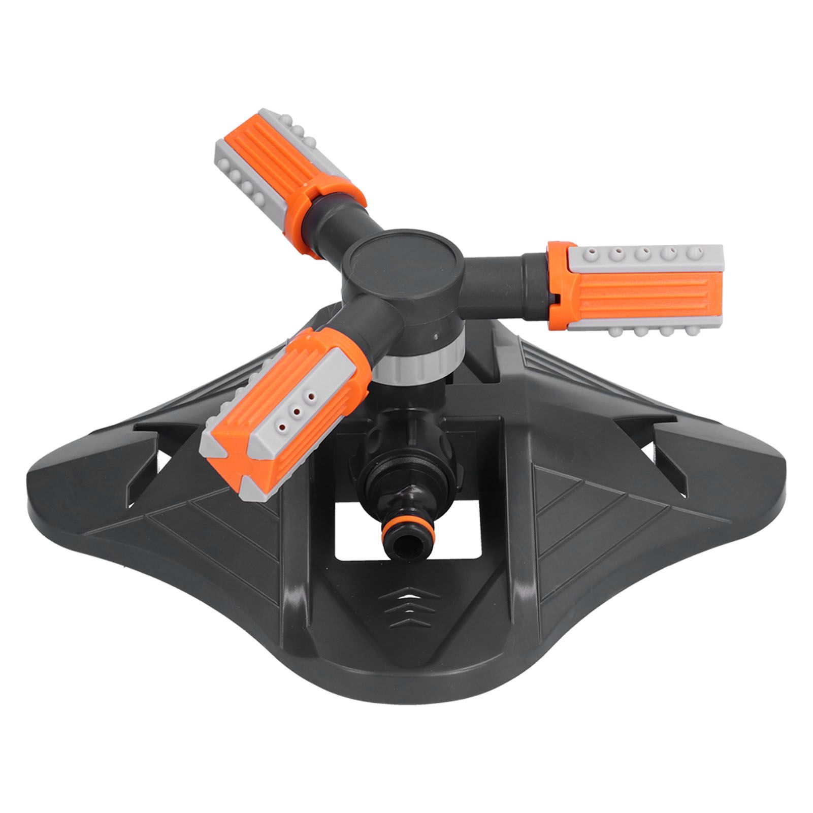 Lawn Water Sprinkler Automatic Flower Watering Device Three Prong Sprinkler for Garden Watering Gardening IrrigationOrange - Image 1