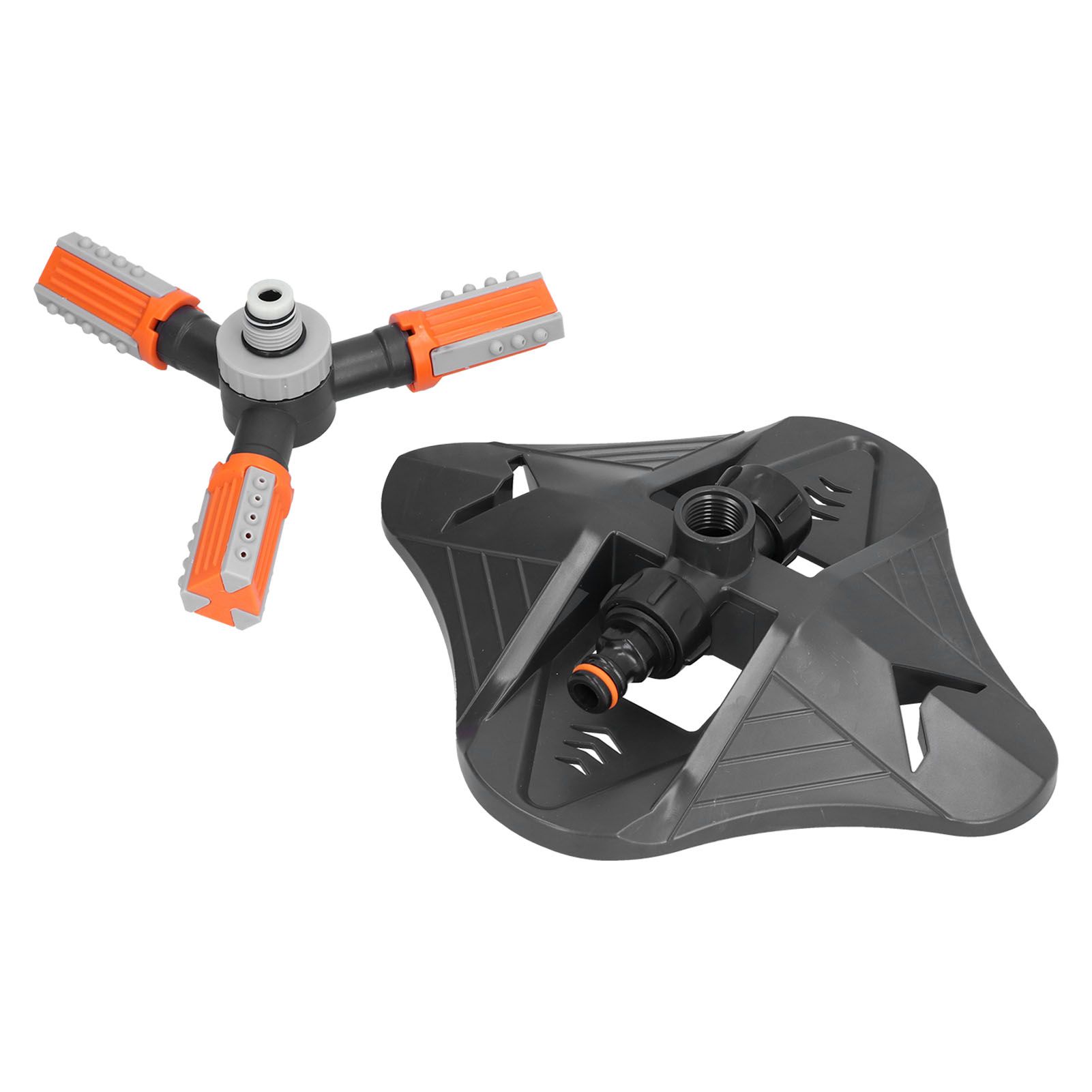 Lawn Water Sprinkler Automatic Flower Watering Device Three Prong Sprinkler for Garden Watering Gardening IrrigationOrange - Image 4