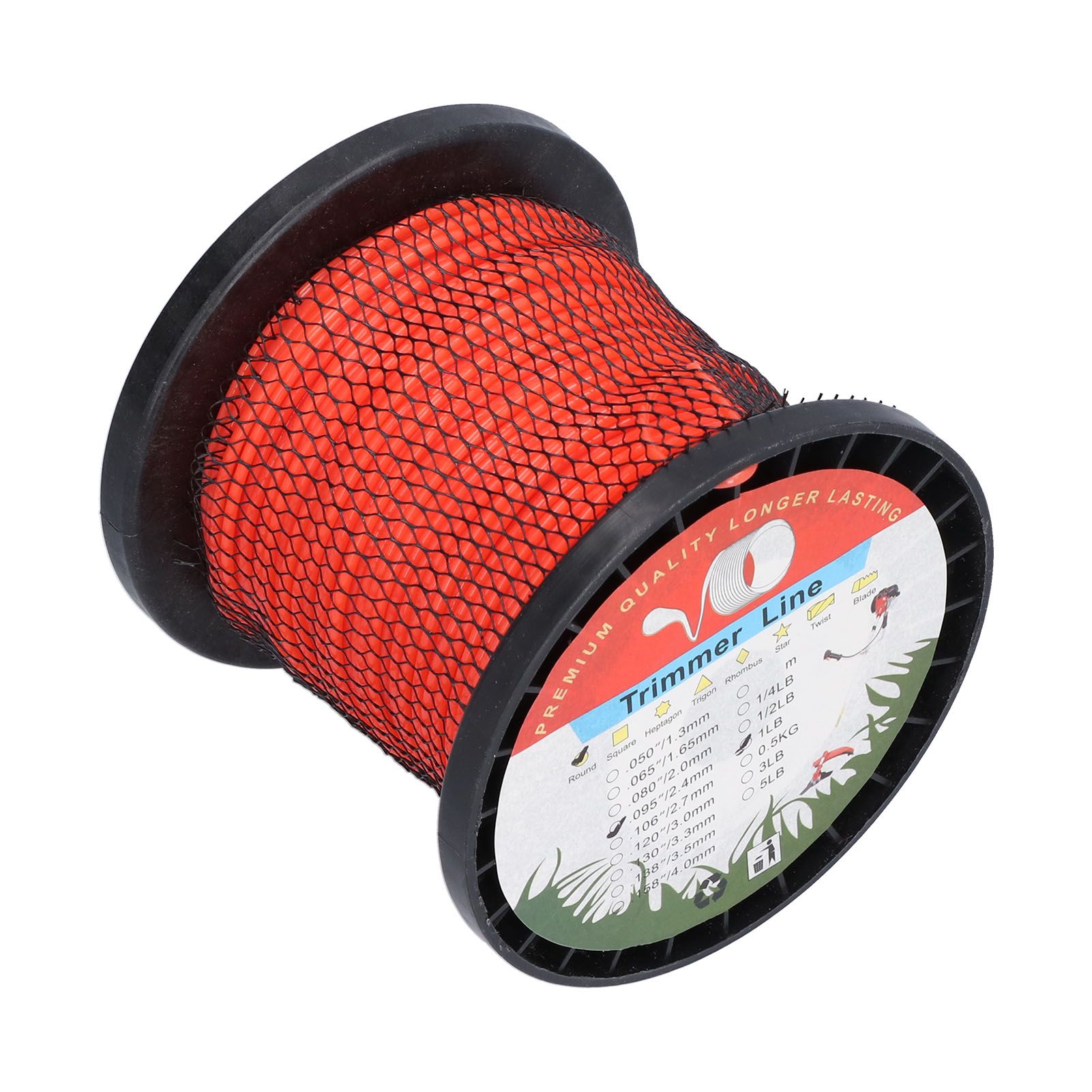2.4mm Trimmer Line Round Nylon 1LB Round Heavy Duty Grass Cutting Trimmer Line for Yard Garden - Image 5