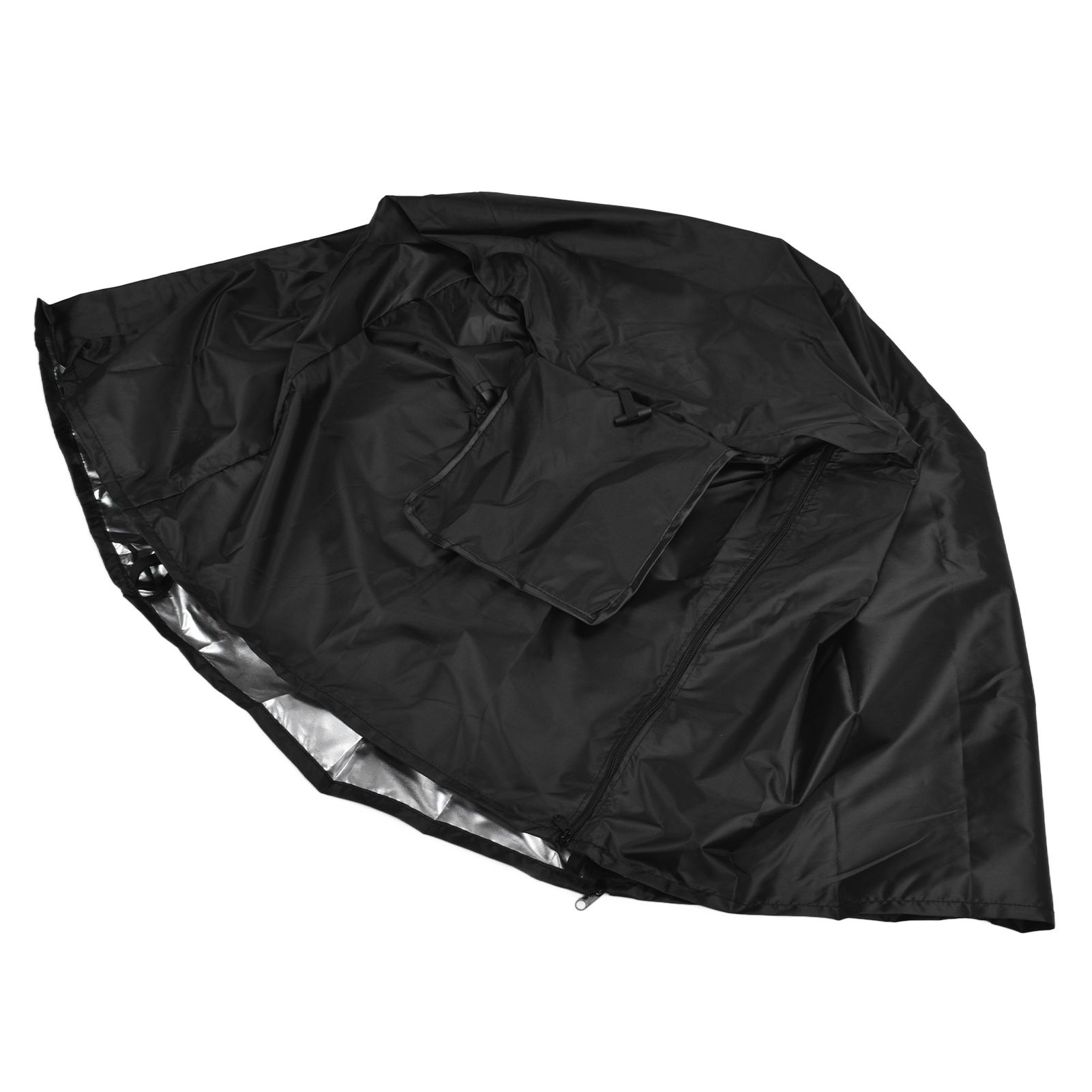 124.5x84x79cm Dogs Wire Crate Cover Waterproof Sunscreen Dustproof Pet Cage Cover for OutdoofBlack - Image 3