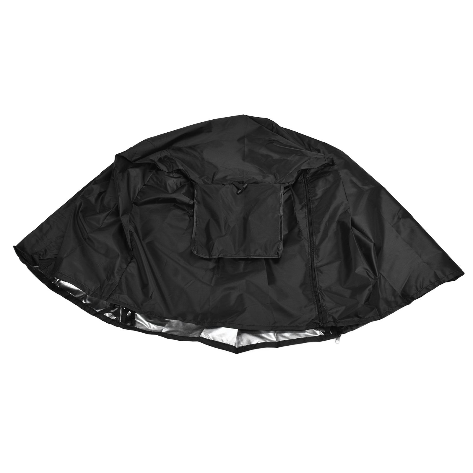 124.5x84x79cm Dogs Wire Crate Cover Waterproof Sunscreen Dustproof Pet Cage Cover for OutdoofBlack - Image 4