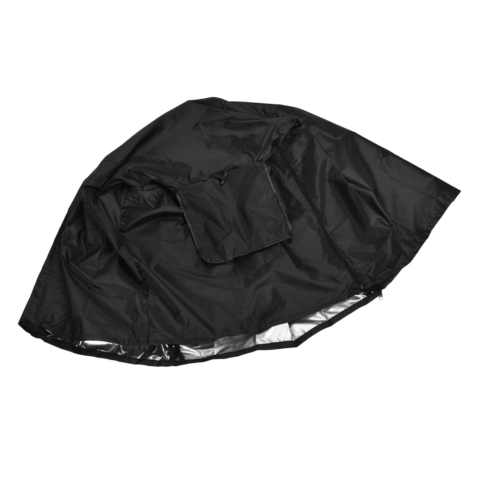 124.5x84x79cm Dogs Wire Crate Cover Waterproof Sunscreen Dustproof Pet Cage Cover for OutdoofBlack - Image 5