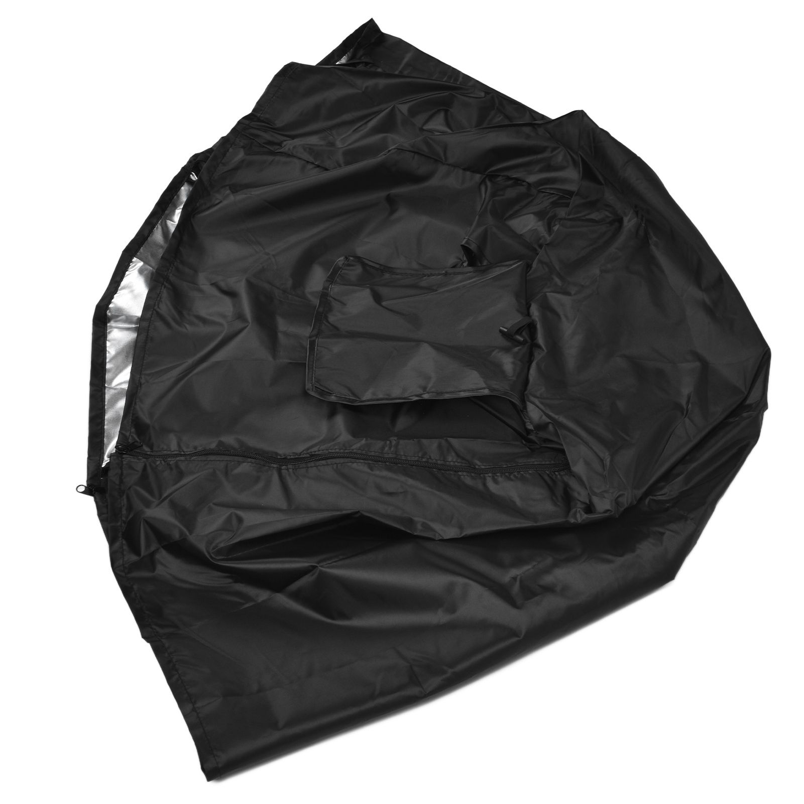 124.5x84x79cm Dogs Wire Crate Cover Waterproof Sunscreen Dustproof Pet Cage Cover for OutdoofBlack - Image 6
