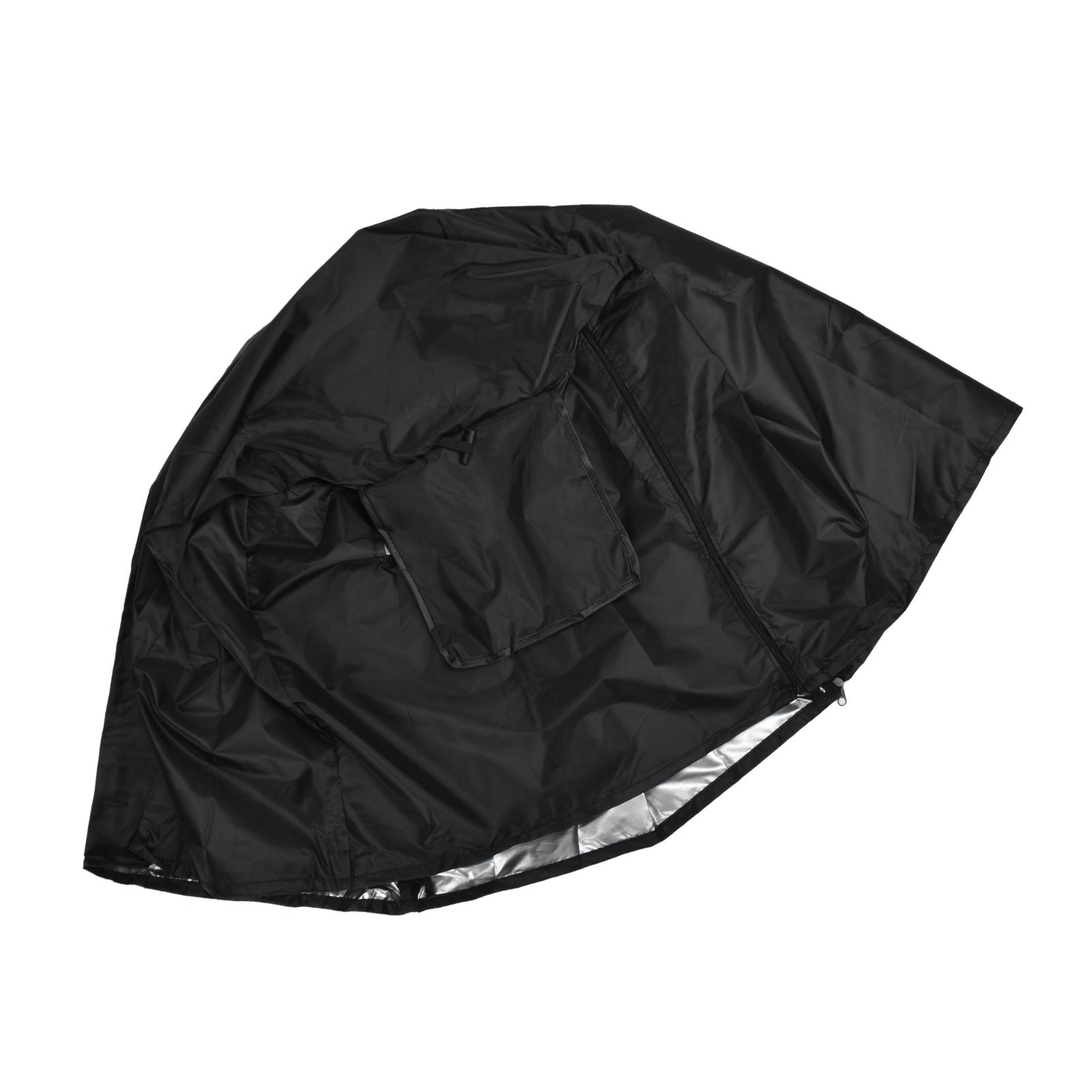 124.5x84x79cm Dogs Wire Crate Cover Waterproof Sunscreen Dustproof Pet Cage Cover for OutdoofBlack - Image 8