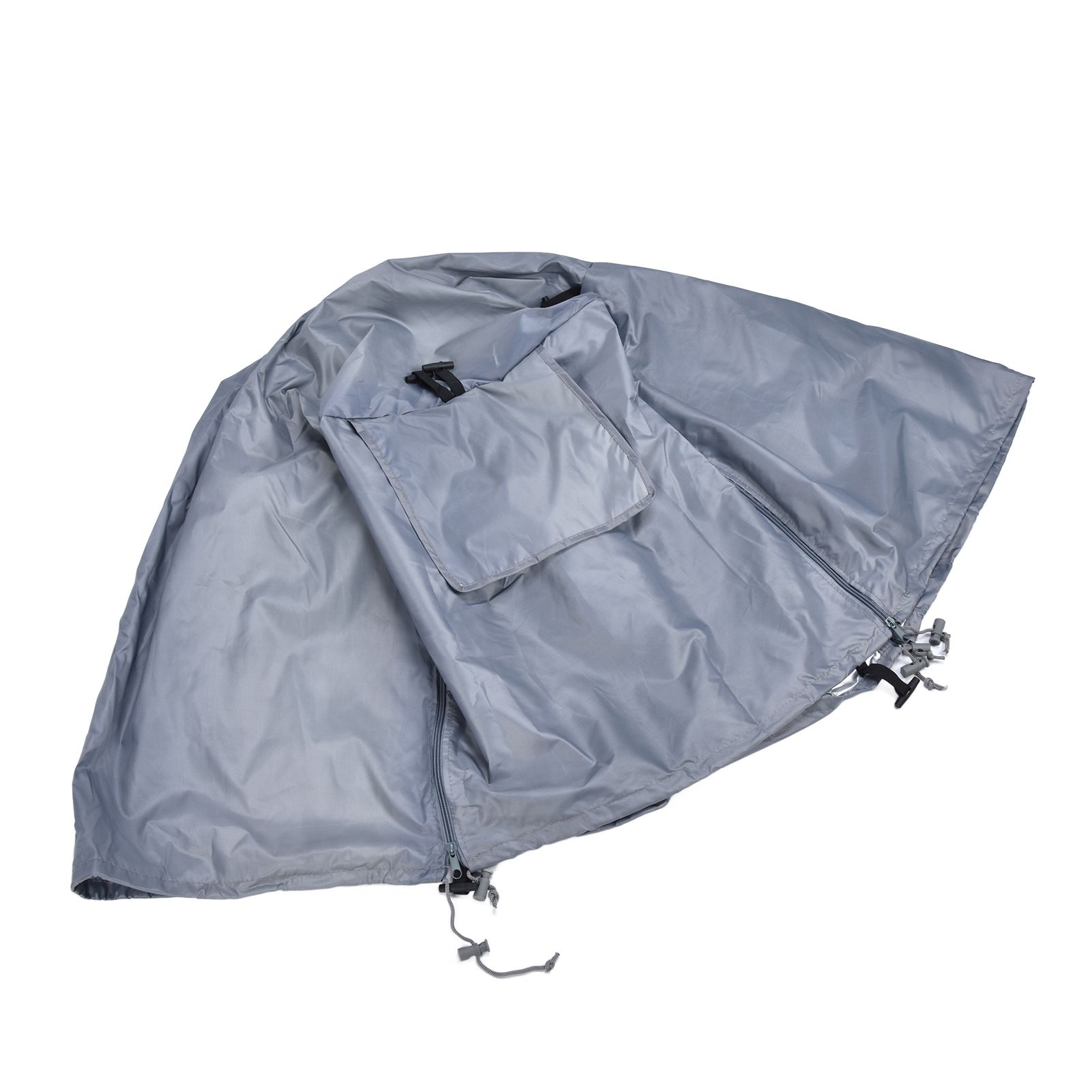 124.5x84x79cm Dogs Wire Crate Cover Waterproof Sunscreen Dustproof Pet Cage Cover for OutdoofGray - Image 4