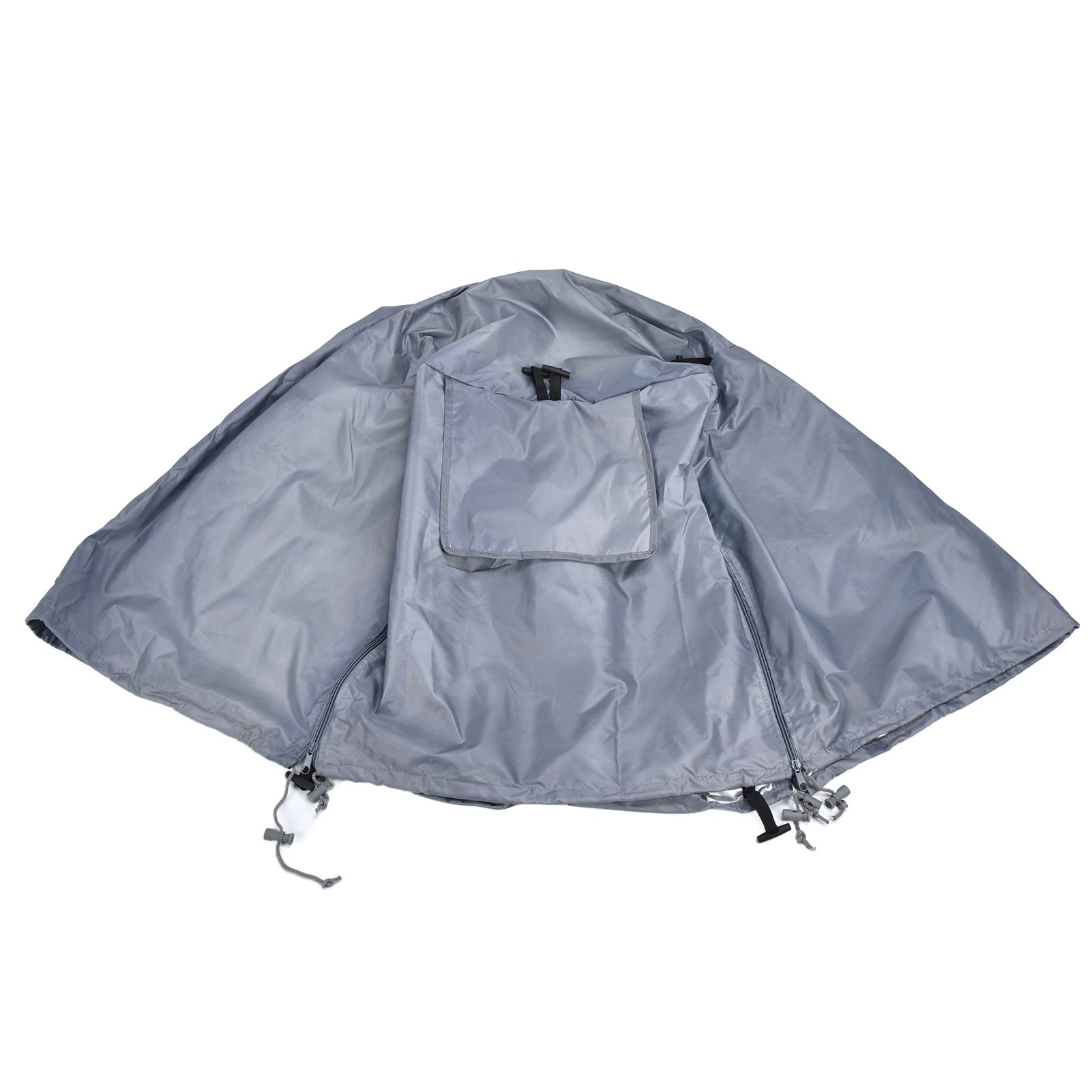 124.5x84x79cm Dogs Wire Crate Cover Waterproof Sunscreen Dustproof Pet Cage Cover for OutdoofGray - Image 5