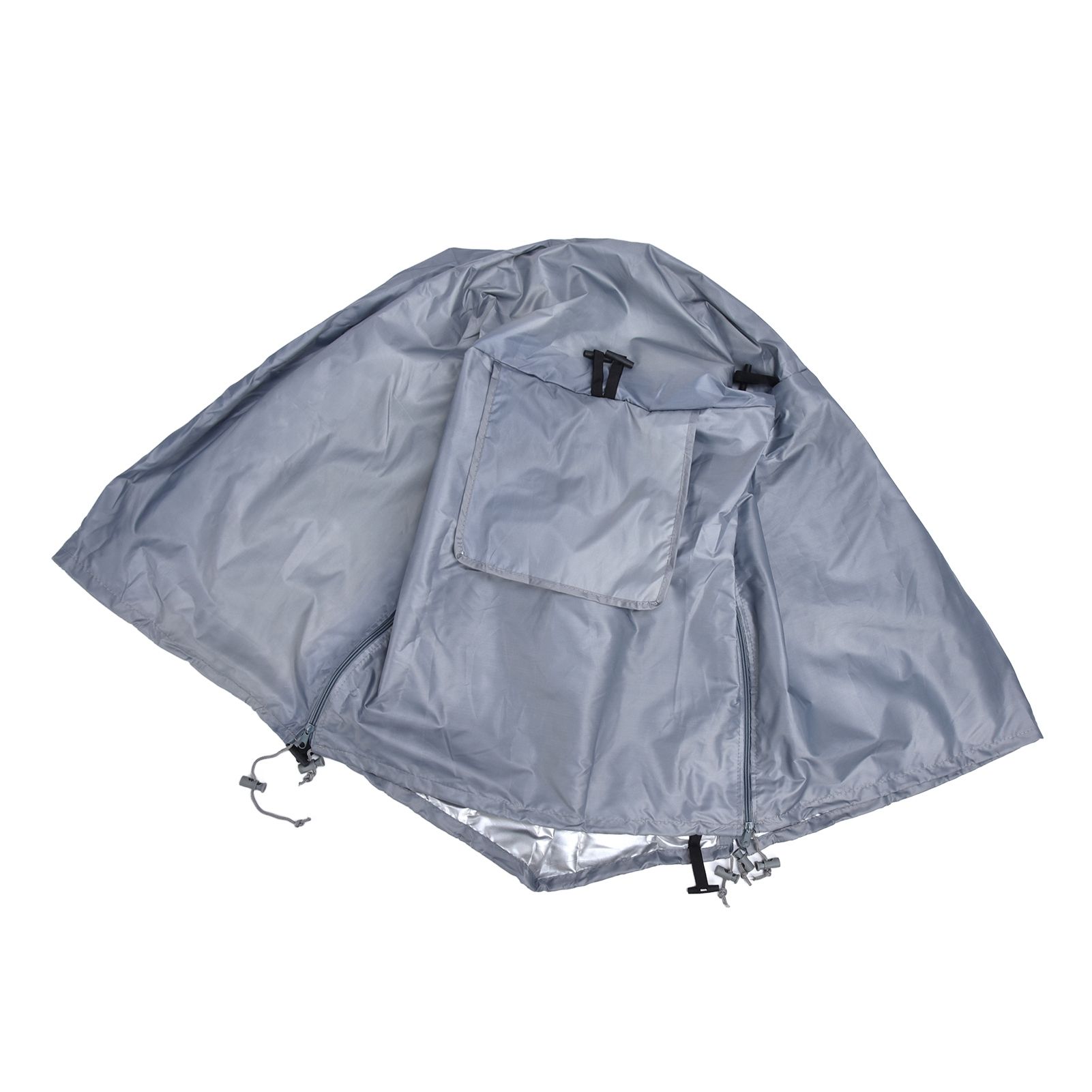 124.5x84x79cm Dogs Wire Crate Cover Waterproof Sunscreen Dustproof Pet Cage Cover for OutdoofGray - Image 6