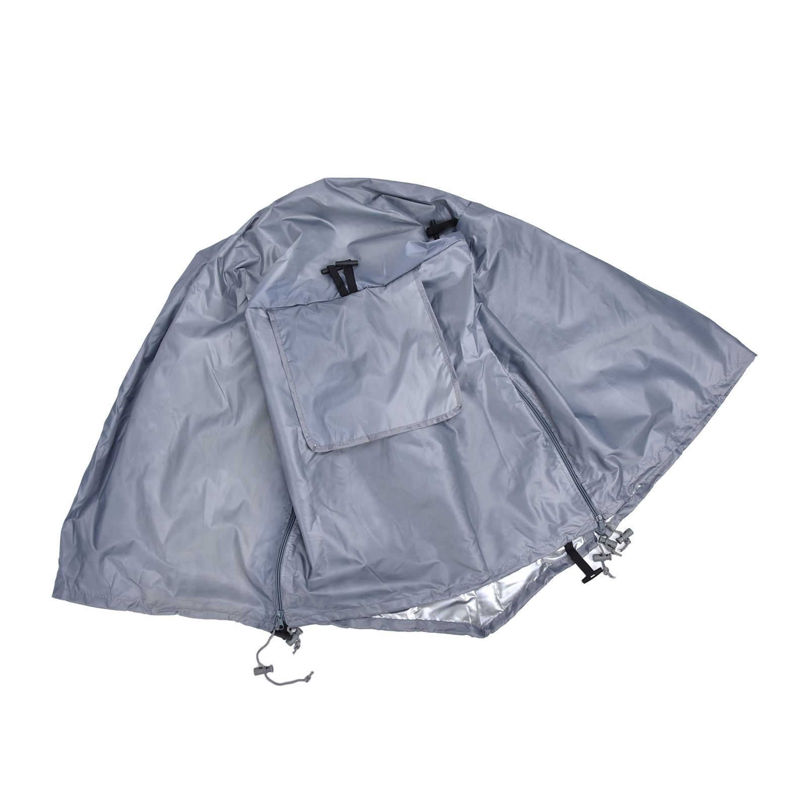 124.5x84x79cm Dogs Wire Crate Cover Waterproof Sunscreen Dustproof Pet Cage Cover for OutdoofGray - Image 7