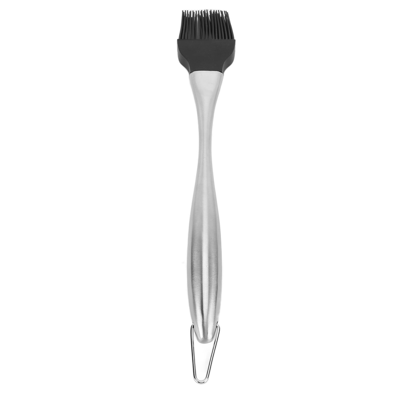 Silicone Brush Stainless Steel Handle High Temperature Resistant Kitchen Baking Barbecue Sauce Oil BrushCurved Handle Large Black - Image 8