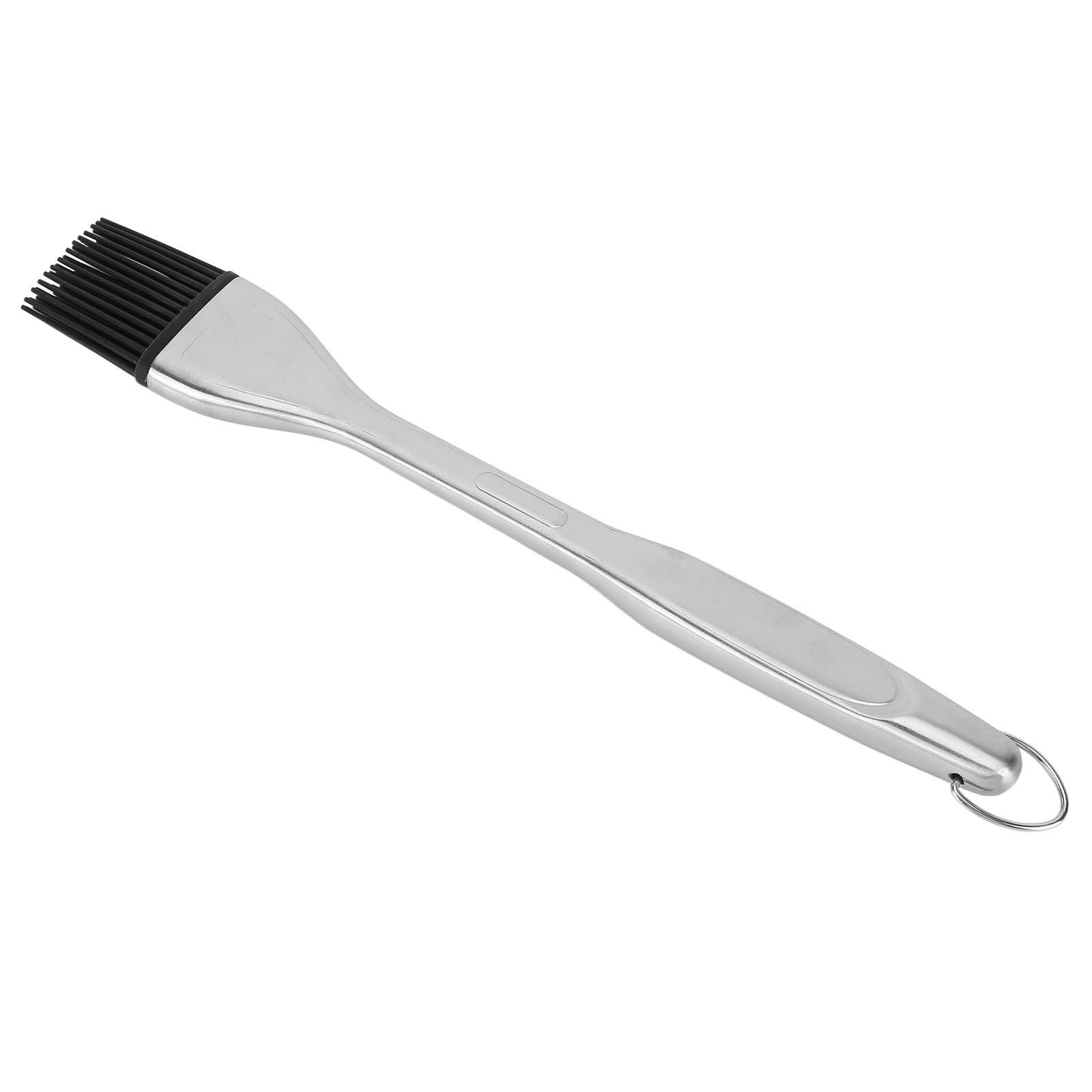 Silicone Brush Stainless Steel Handle High Temperature Resistant Kitchen Baking Barbecue Sauce Oil BrushStraight Handle Black - Image 7