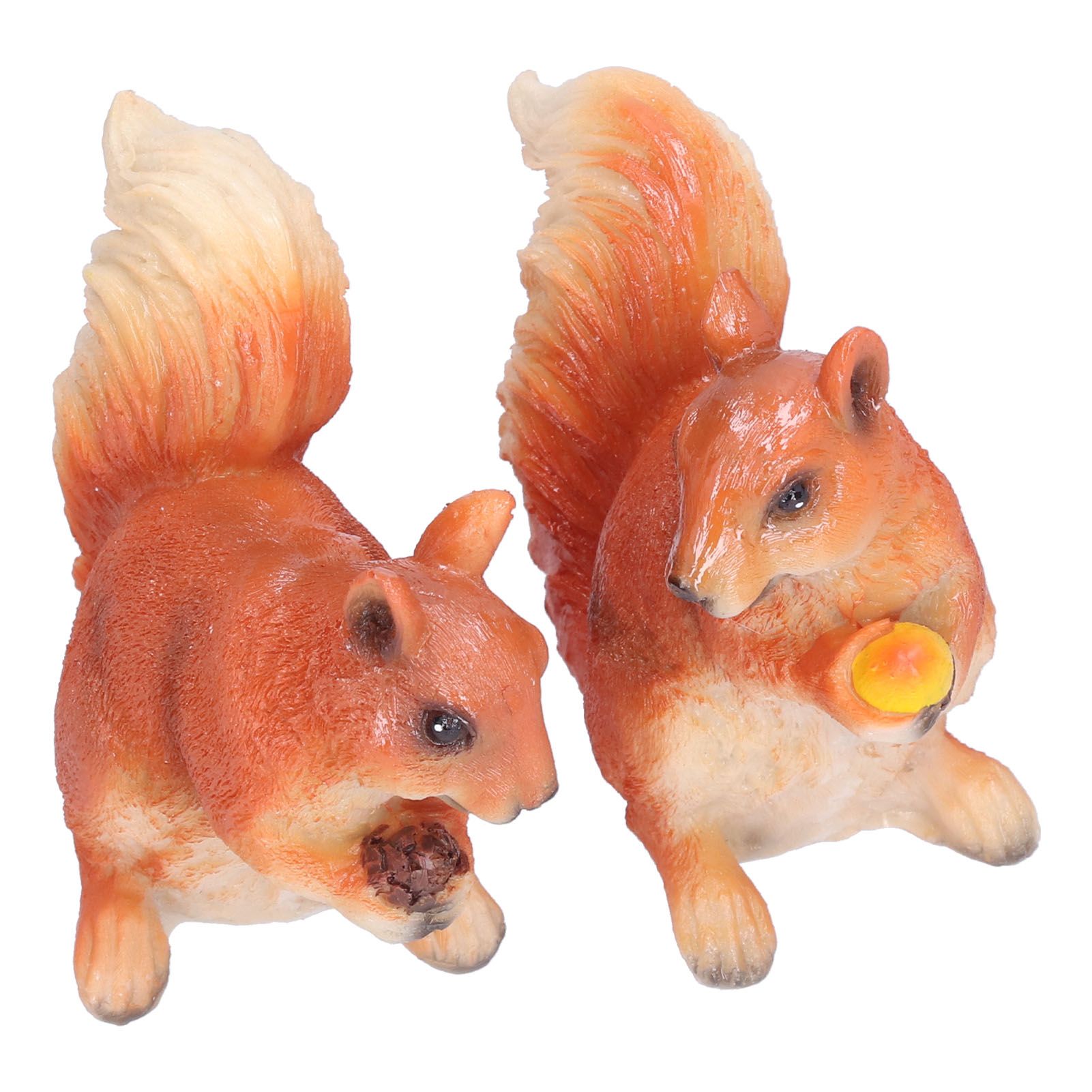 Resin Animal Squirrels Model Cartoon Squirrels Shaped Statue Decoration Synthetic Resin Micro Landscape Crafts for Home Garden Terrace YardStyle 2 - Image 2