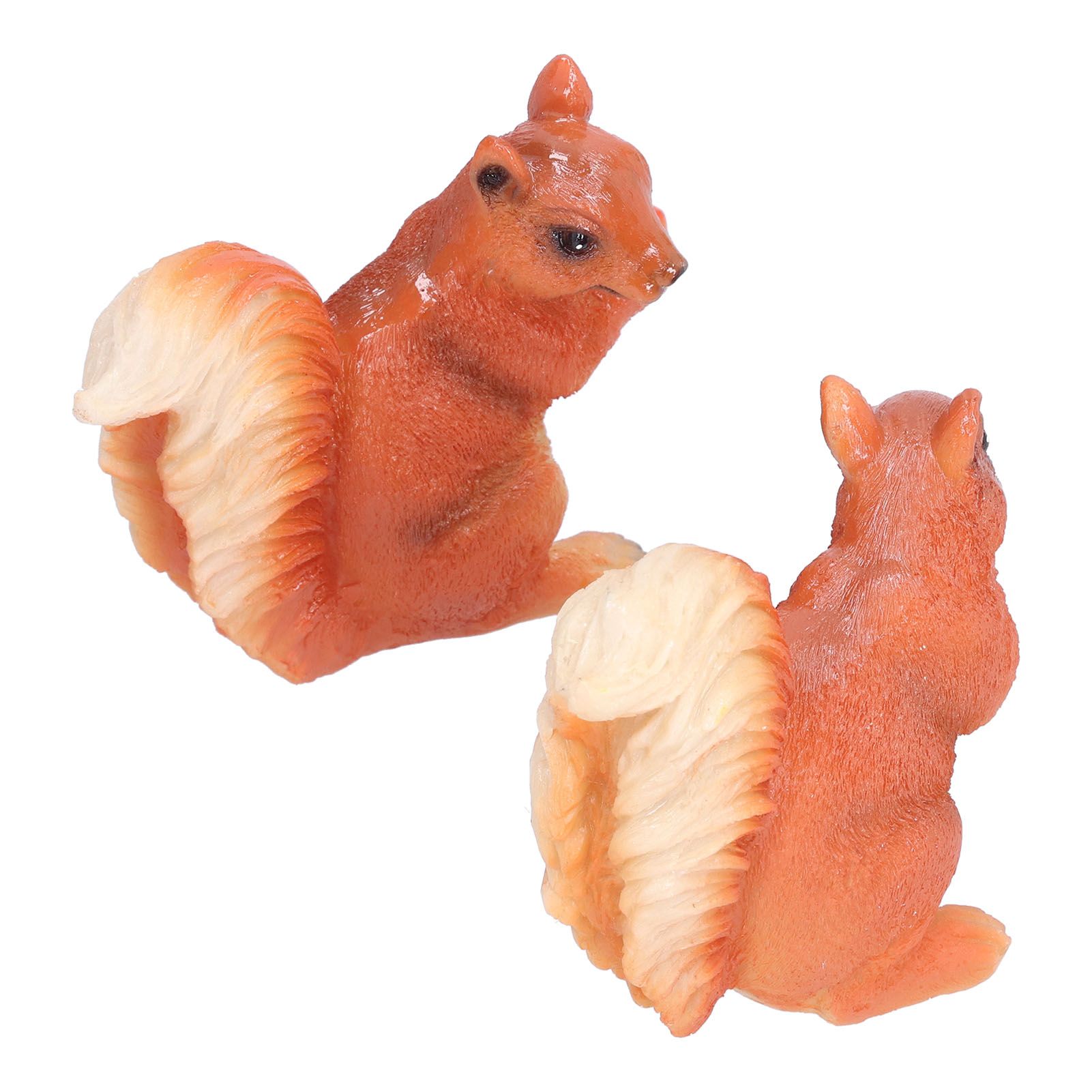 Resin Animal Squirrels Model Cartoon Squirrels Shaped Statue Decoration Synthetic Resin Micro Landscape Crafts for Home Garden Terrace YardStyle 2 - Image 3