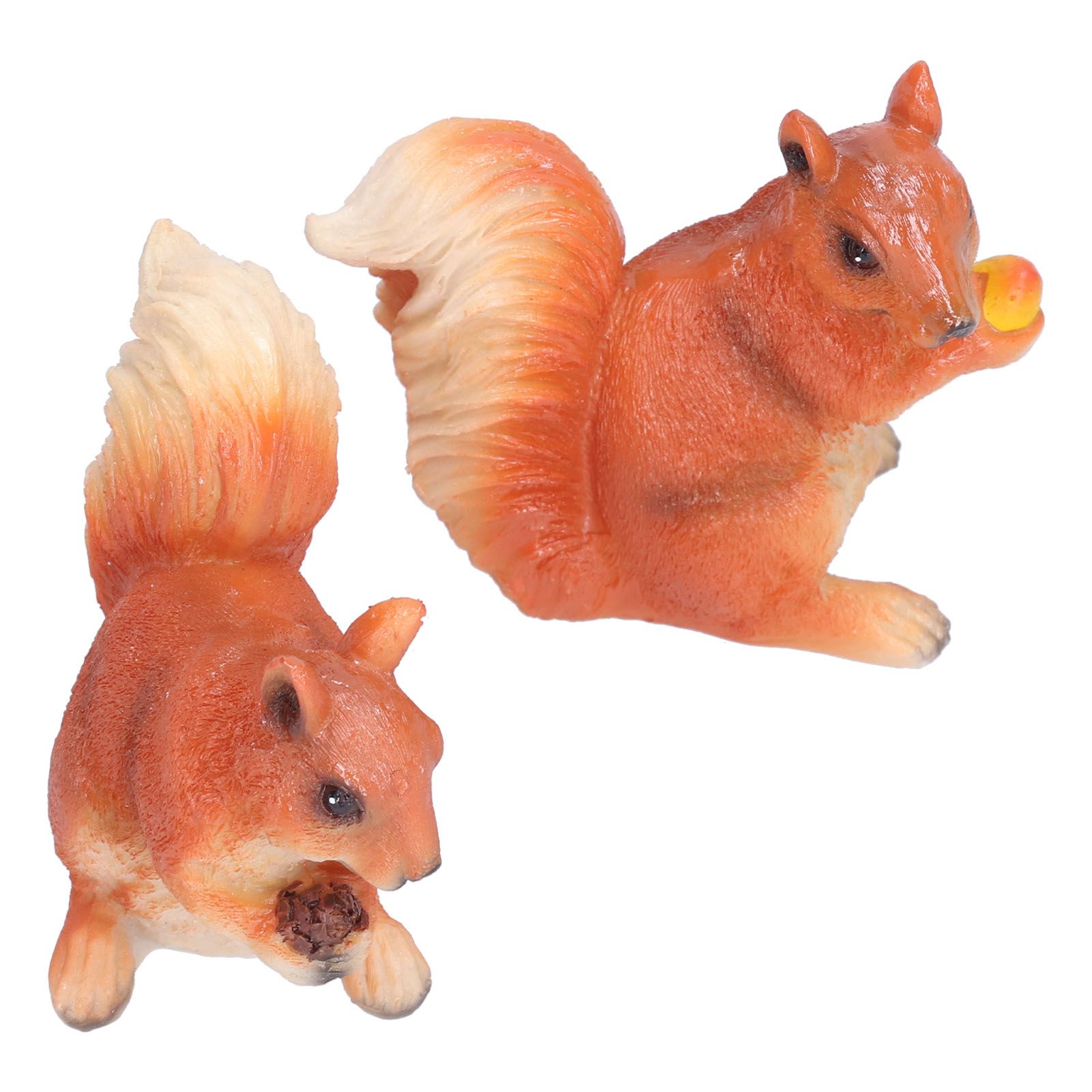 Resin Animal Squirrels Model Cartoon Squirrels Shaped Statue Decoration Synthetic Resin Micro Landscape Crafts for Home Garden Terrace YardStyle 2 - Image 5