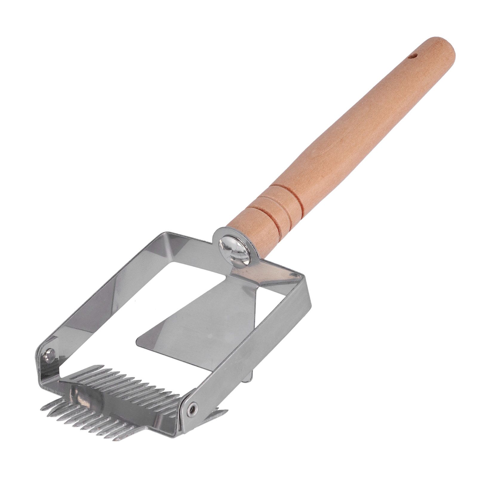 Uncapping Fork Double Head Honey Cutting Fork Scraper Beehive Tool Beekeeping ToolsWooden Handle - Image 1