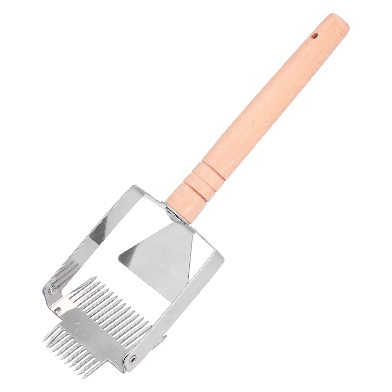 Uncapping Fork Double Head Honey Cutting Fork Scraper Beehive Tool Beekeeping ToolsWooden Handle - Image 2