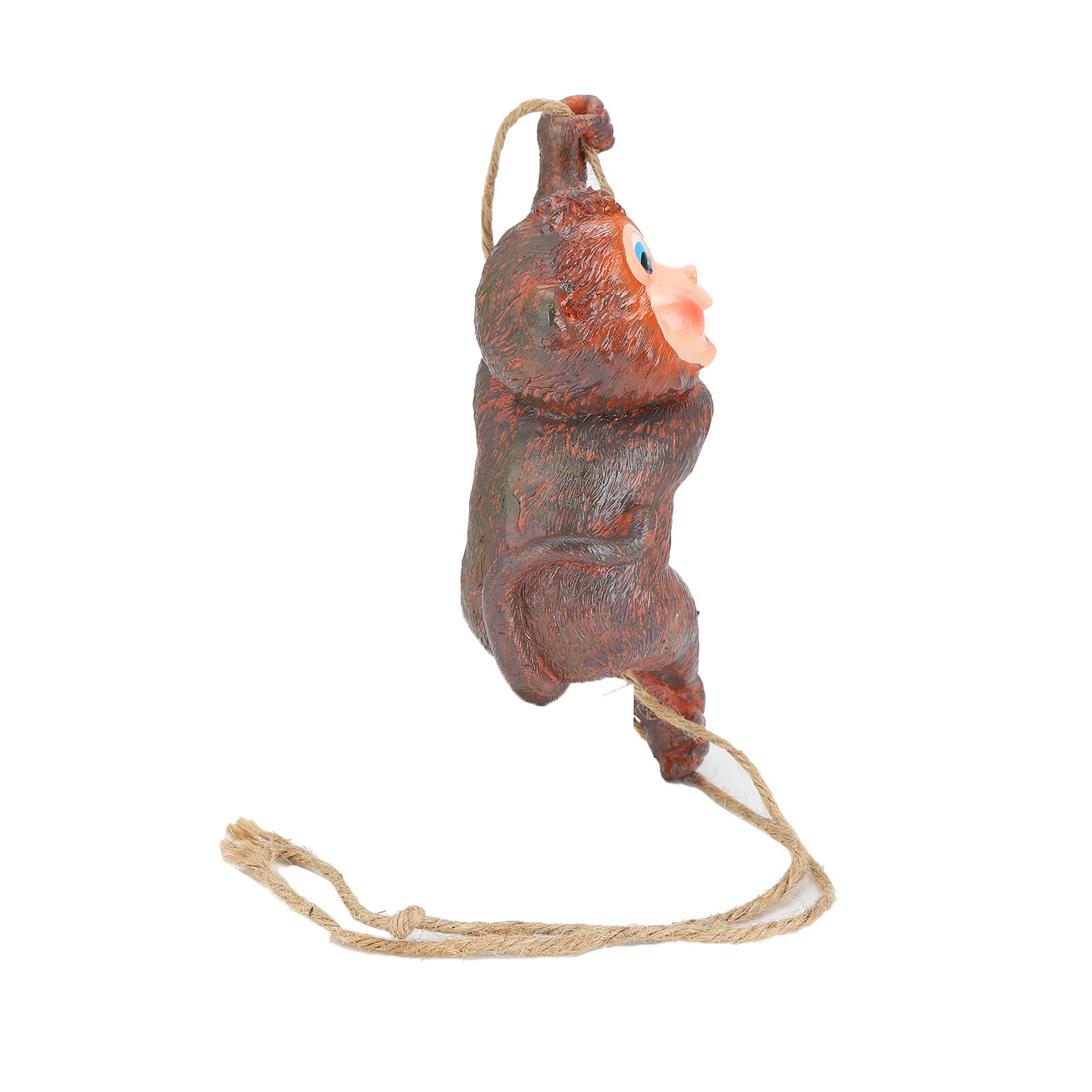 Resin Animal Ornament Monkey Shaped Hanging Ornaments Swing Pendant Decoration for Home Garden Terrace Yard - Image 4