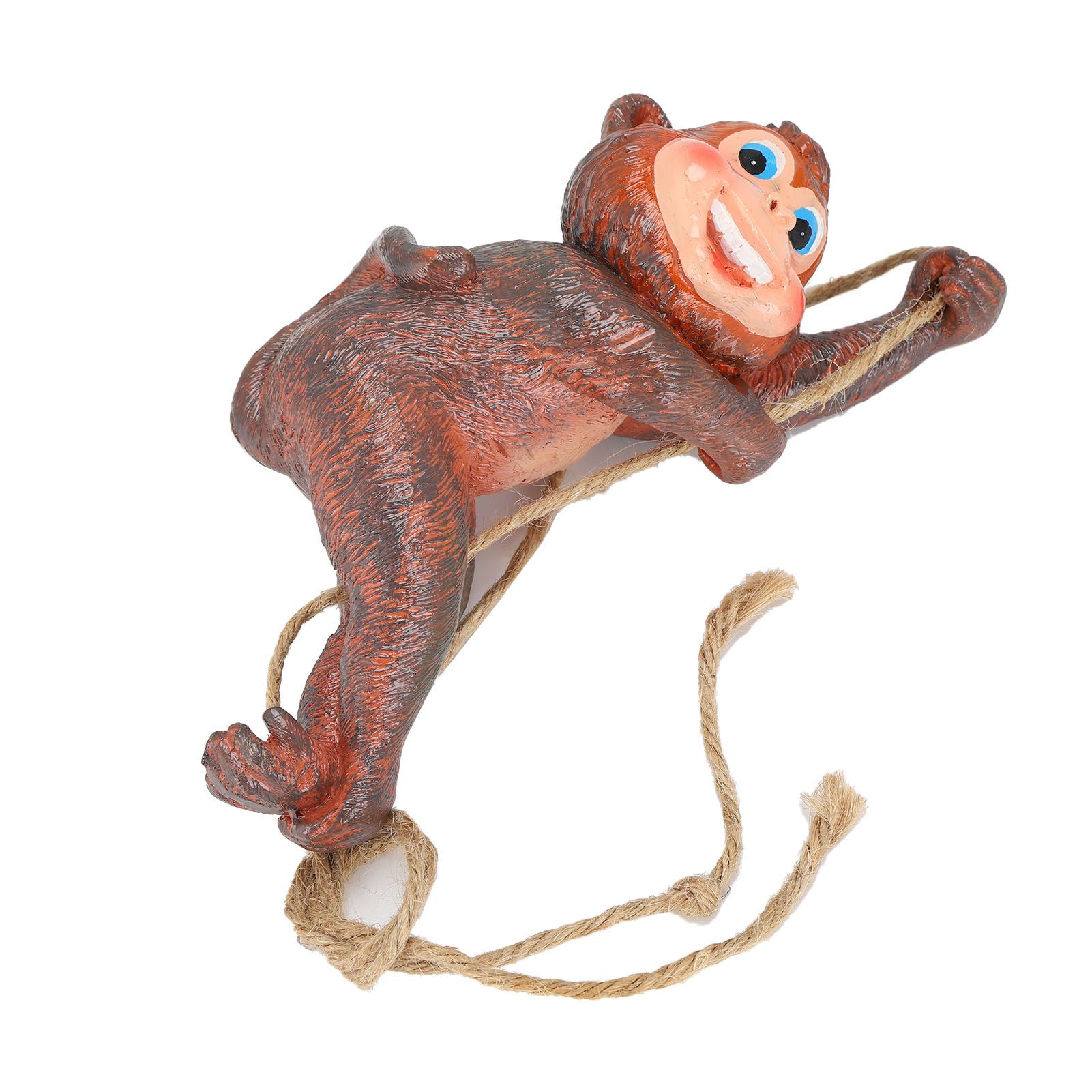 Resin Animal Ornament Monkey Shaped Hanging Ornaments Swing Pendant Decoration for Home Garden Terrace Yard - Image 6