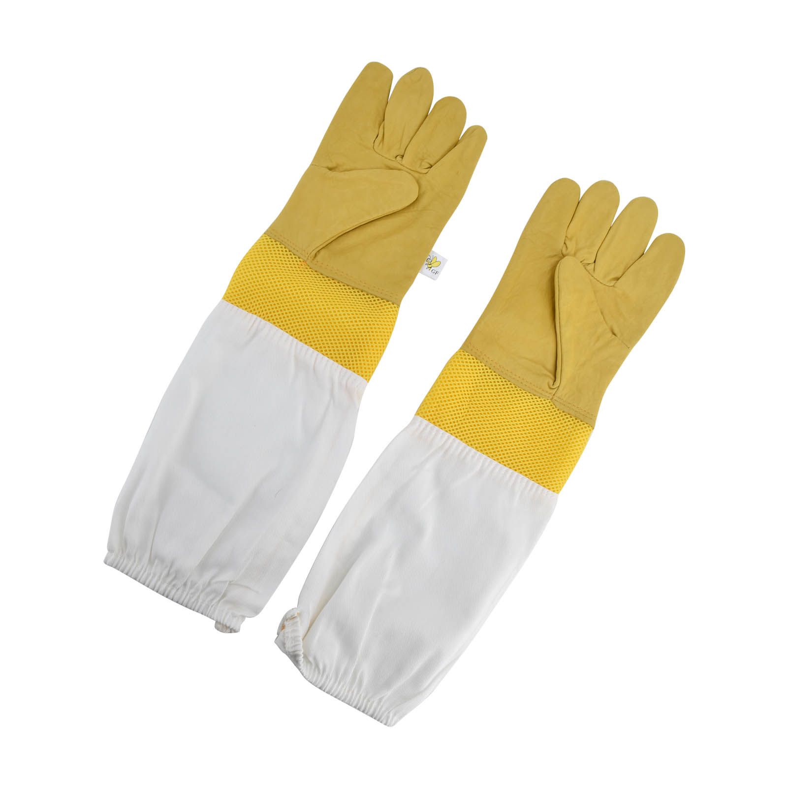 Beekeeping Gloves Breathable Sheepskin Gloves with Extended Sleeves for Beekeeper - Image 3