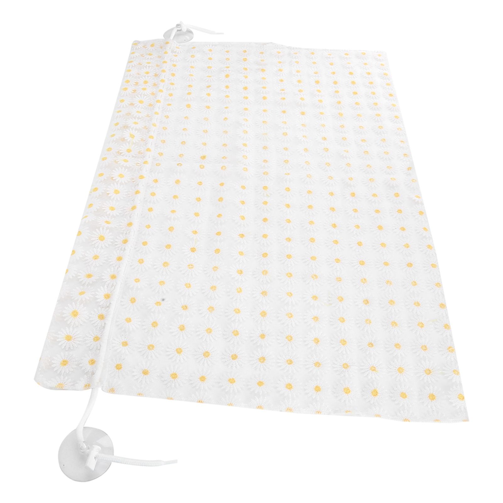 Daisy Car Curtain Lace Detachable Petal Embroidery Tulle Car Curtain Car Decorative Curtain - Image 3