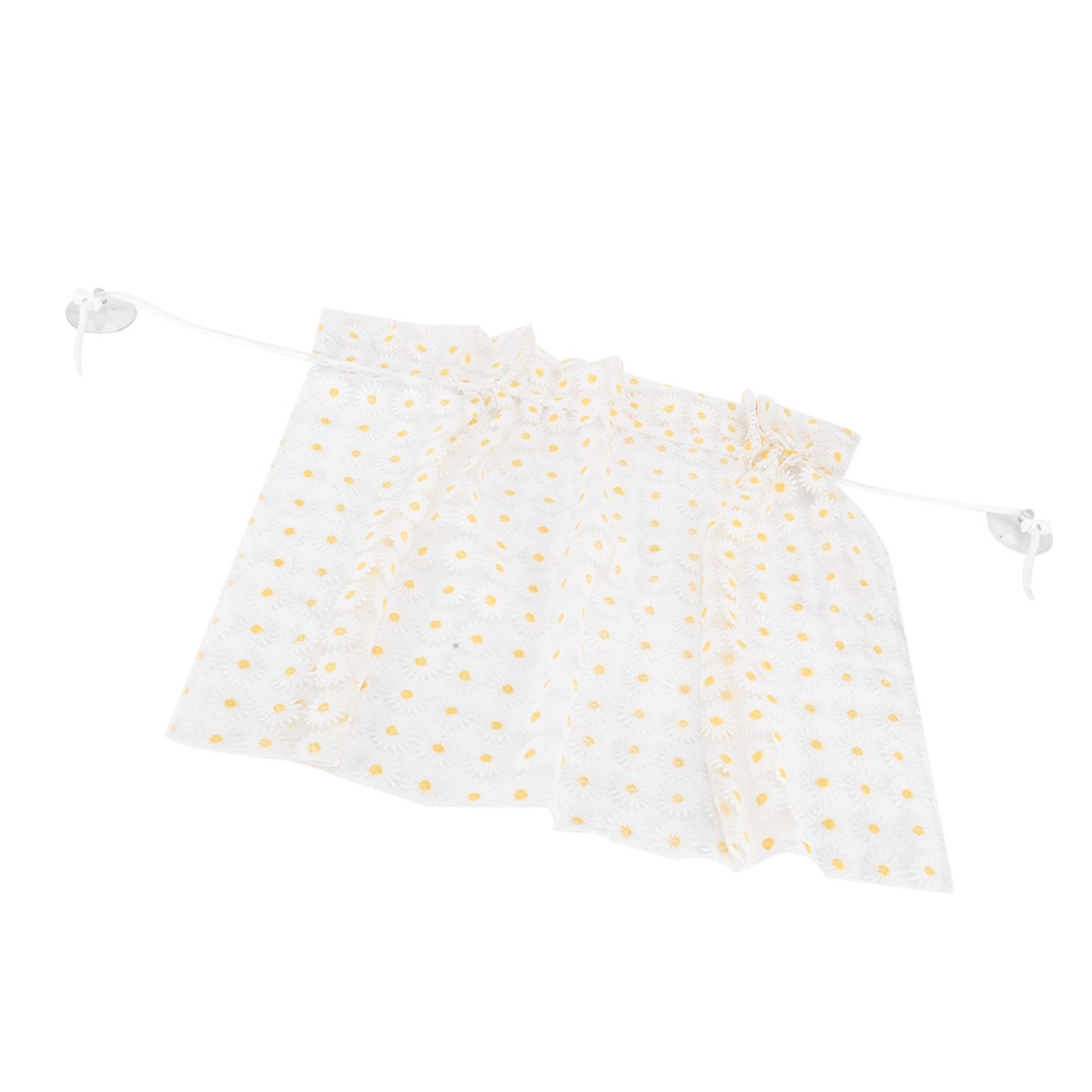 Daisy Car Curtain Lace Detachable Petal Embroidery Tulle Car Curtain Car Decorative Curtain - Image 6