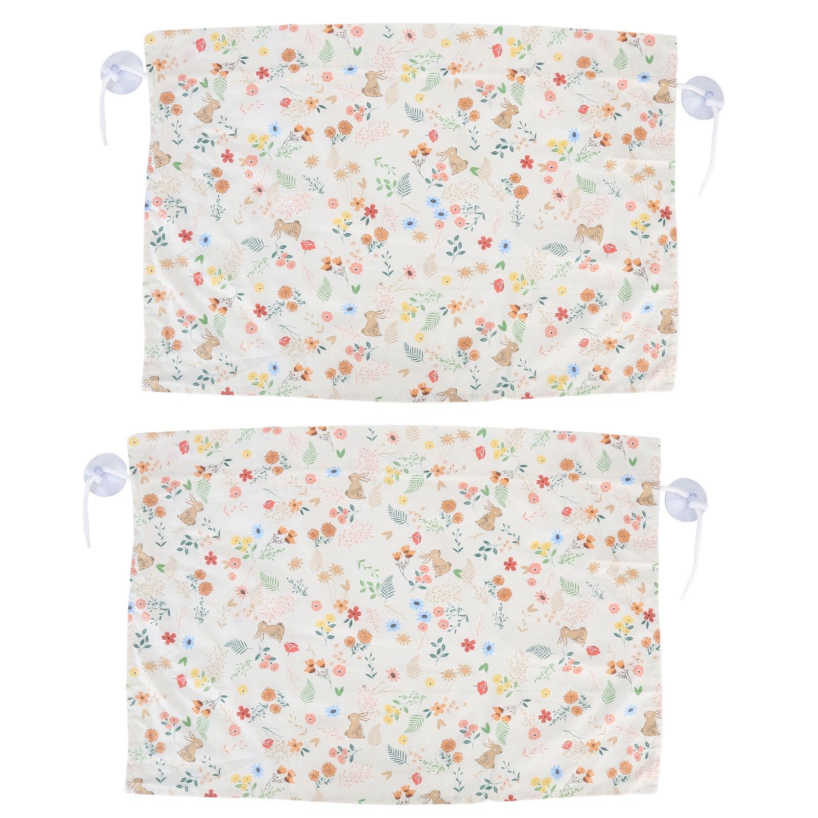 2PCS Simple Style Sunshade Curtain Adjustable Car Side Window Curtain Cute Car Curtain with Suction CupType 1 - Image 2