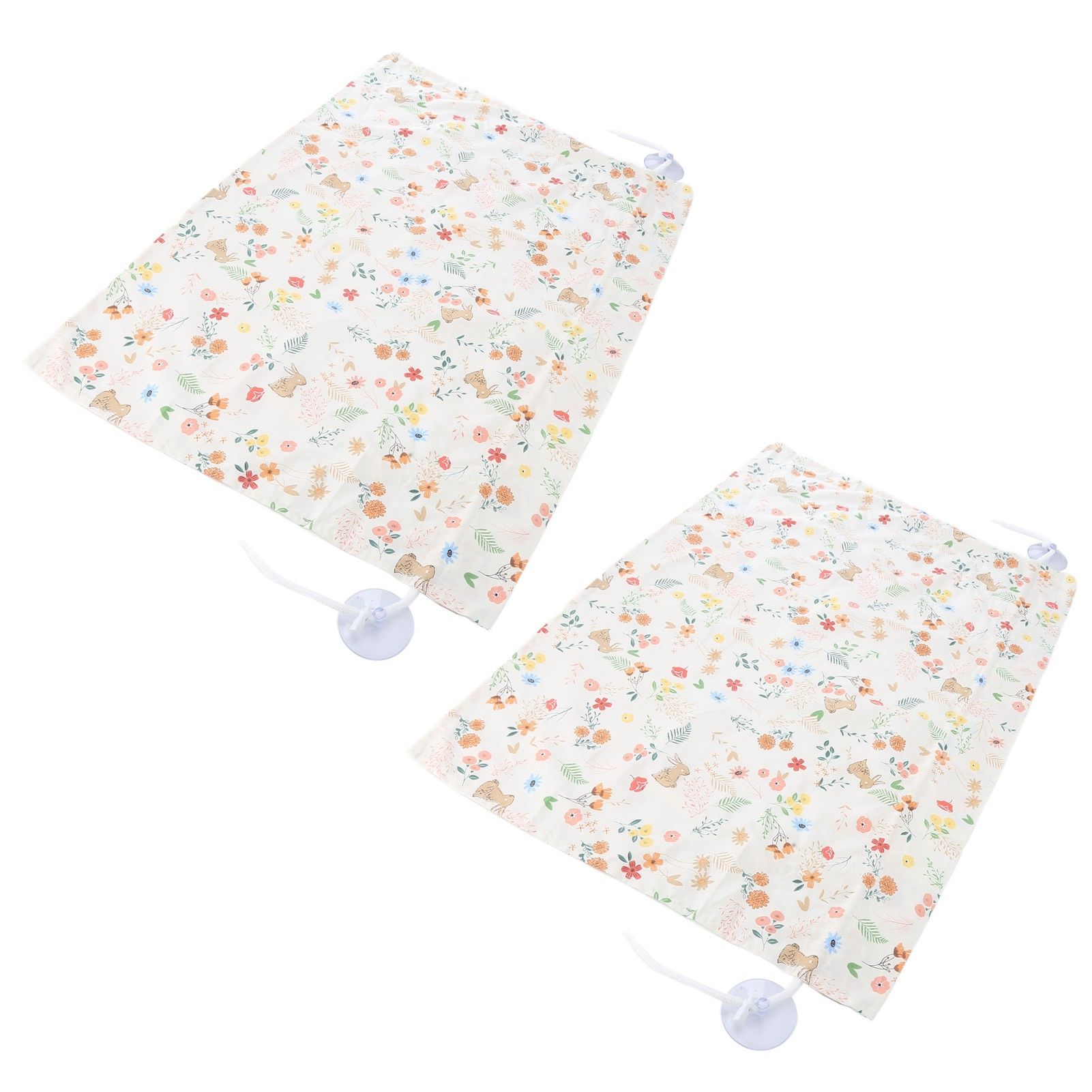 2PCS Simple Style Sunshade Curtain Adjustable Car Side Window Curtain Cute Car Curtain with Suction CupType 1 - Image 3