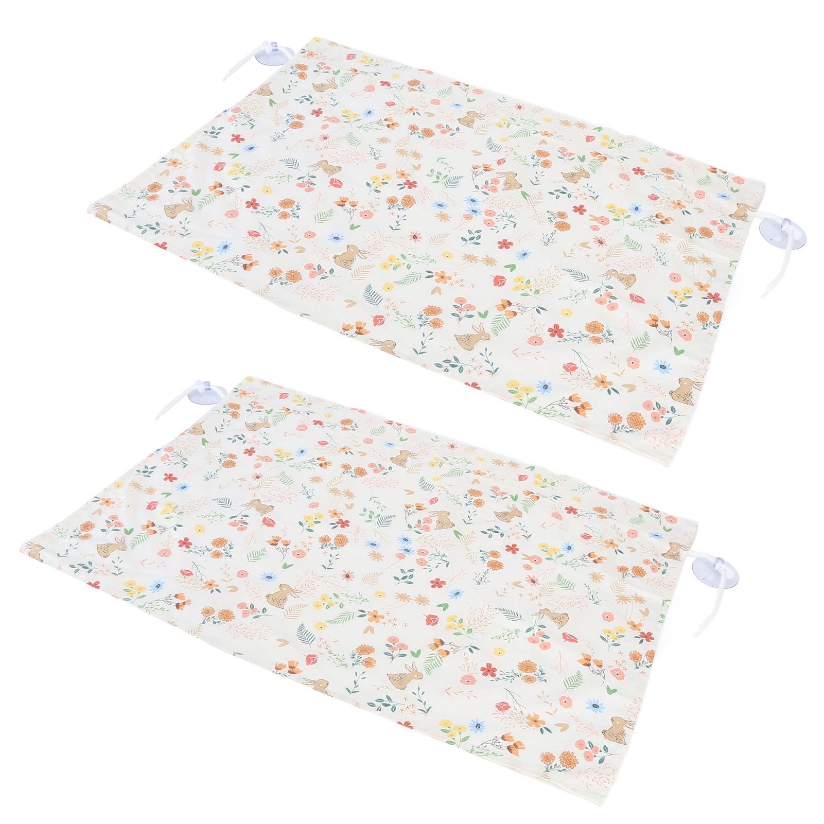 2PCS Simple Style Sunshade Curtain Adjustable Car Side Window Curtain Cute Car Curtain with Suction CupType 1 - Image 4