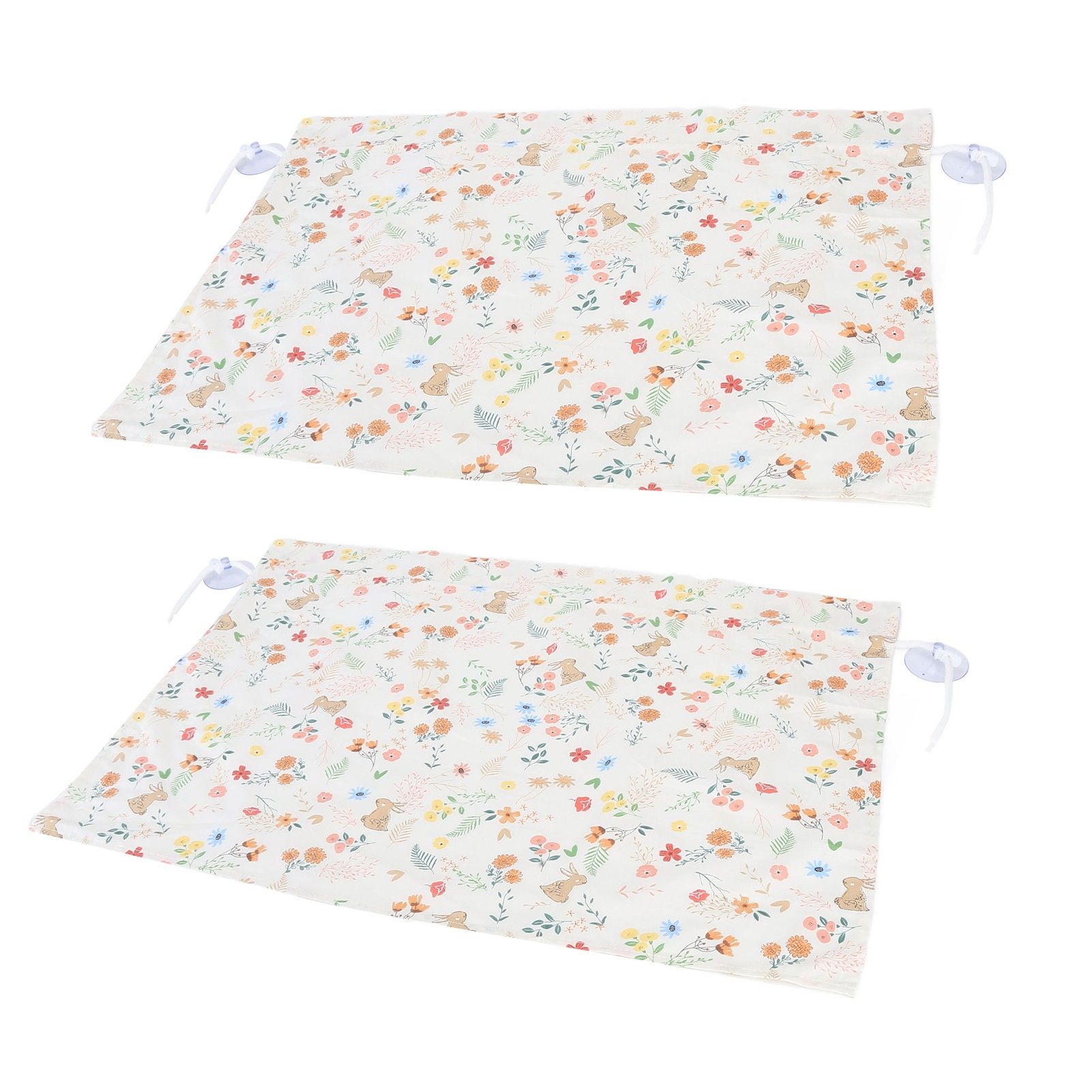 2PCS Simple Style Sunshade Curtain Adjustable Car Side Window Curtain Cute Car Curtain with Suction CupType 1 - Image 6