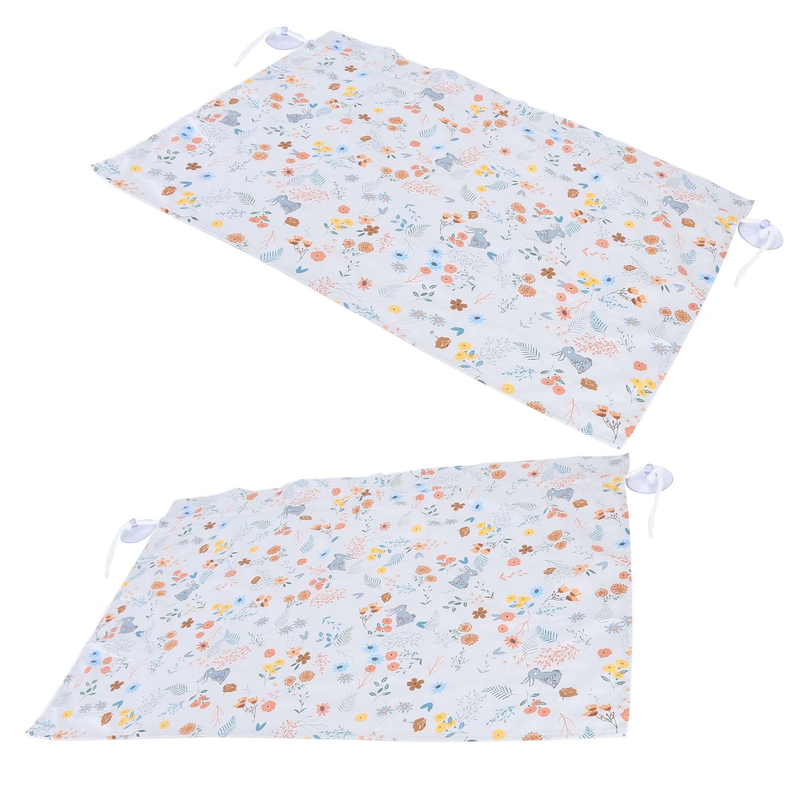 2PCS Simple Style Sunshade Curtain Adjustable Car Side Window Curtain Cute Car Curtain with Suction CupType 2 - Image 5