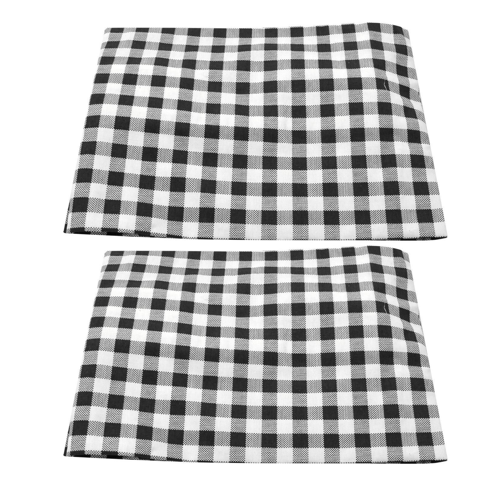 2Pcs Grid Design Anti Ultraviolet Car Curtain Side Car Window Sun Shade with Suction CupBlack Grid - Image 8