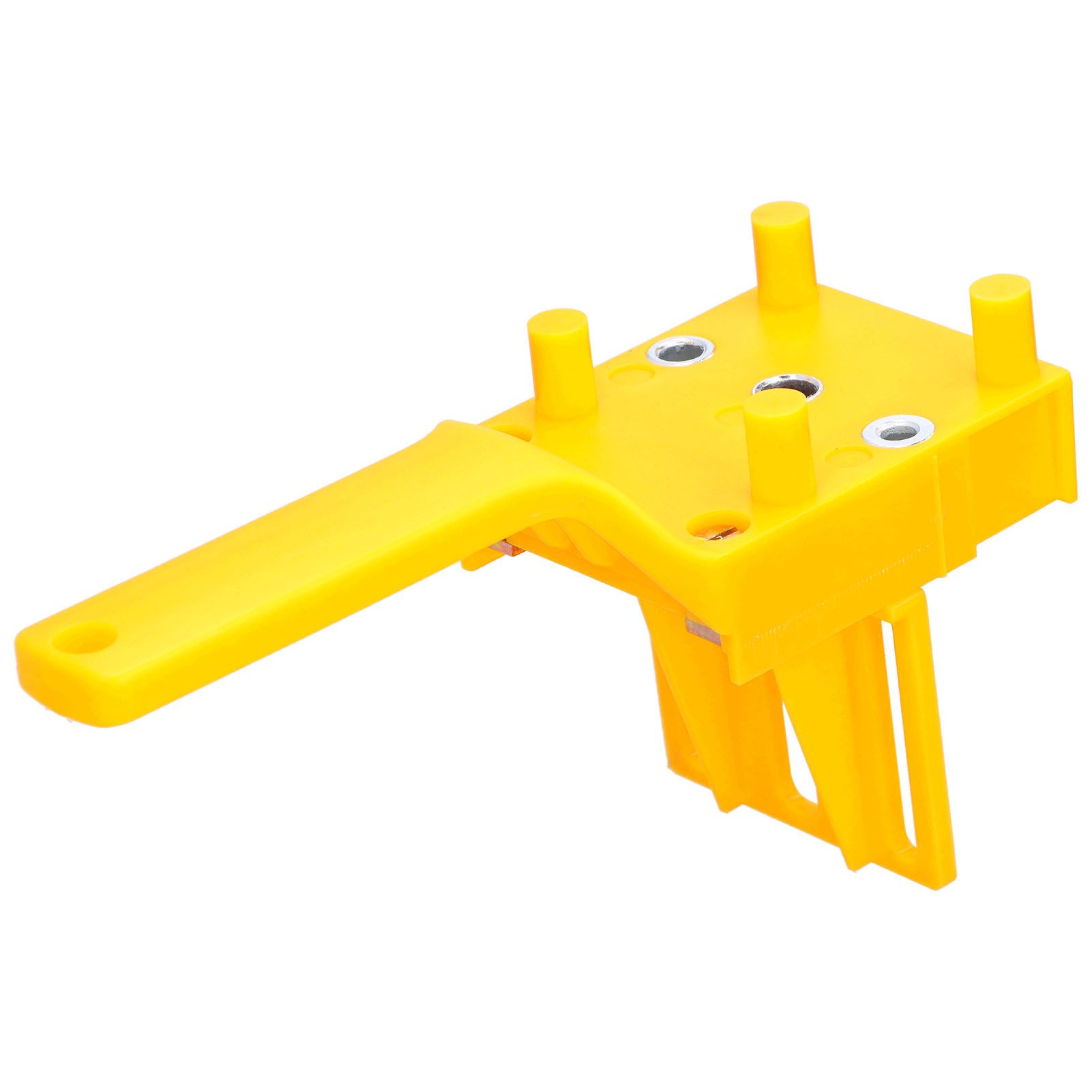 41Pcs Dowel Jig Kit Adjustable MultiFunctional Durable HighAccuracy Drill Jig for Straight Holes for Woodworking(Yellow ) - Image 6