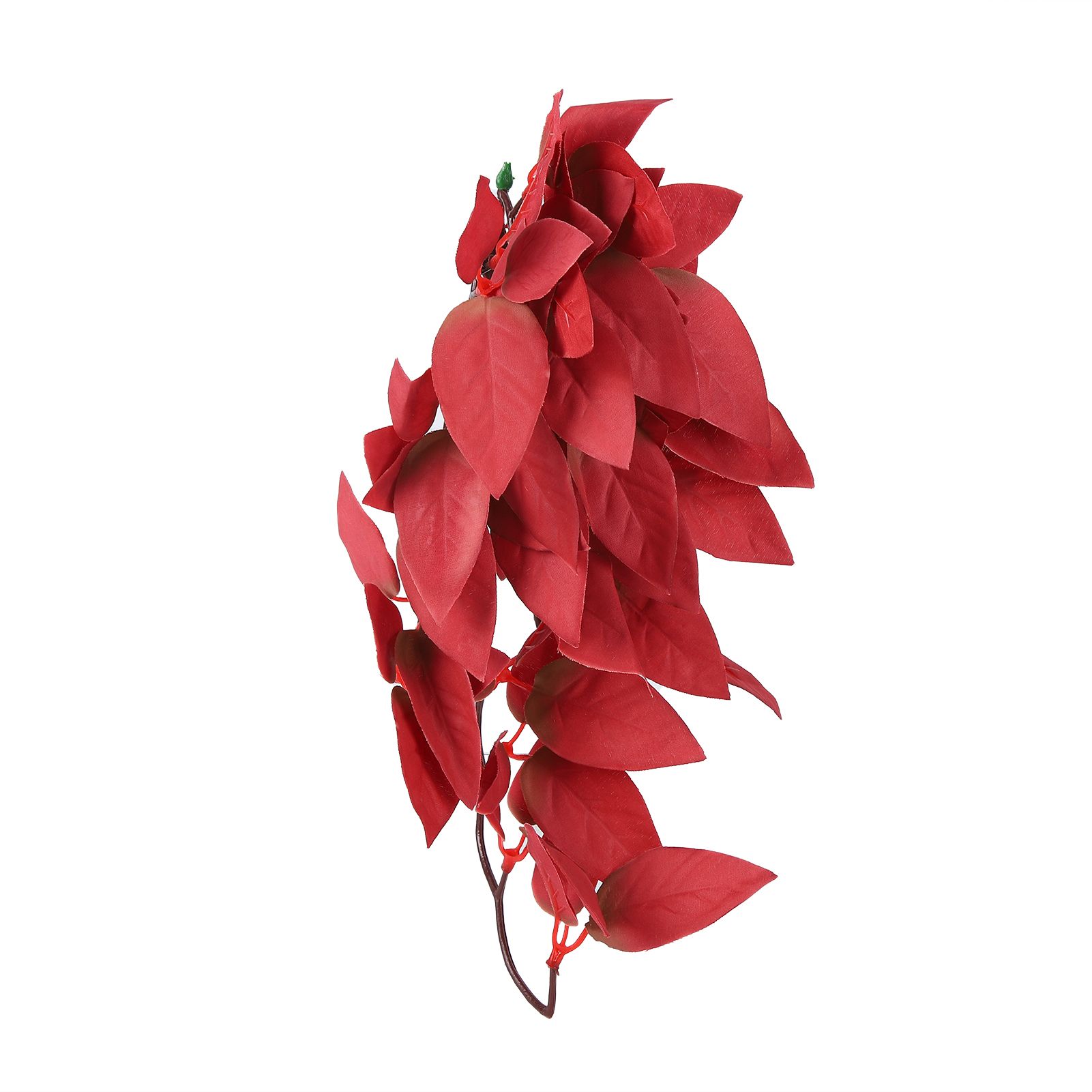 Artificial Reptile Plants Lifelike Plastic Plant Hanging Leaves Decoration with Suction Cup for Reptiles Terrarium Fish TankT-1033A4 - Image 1