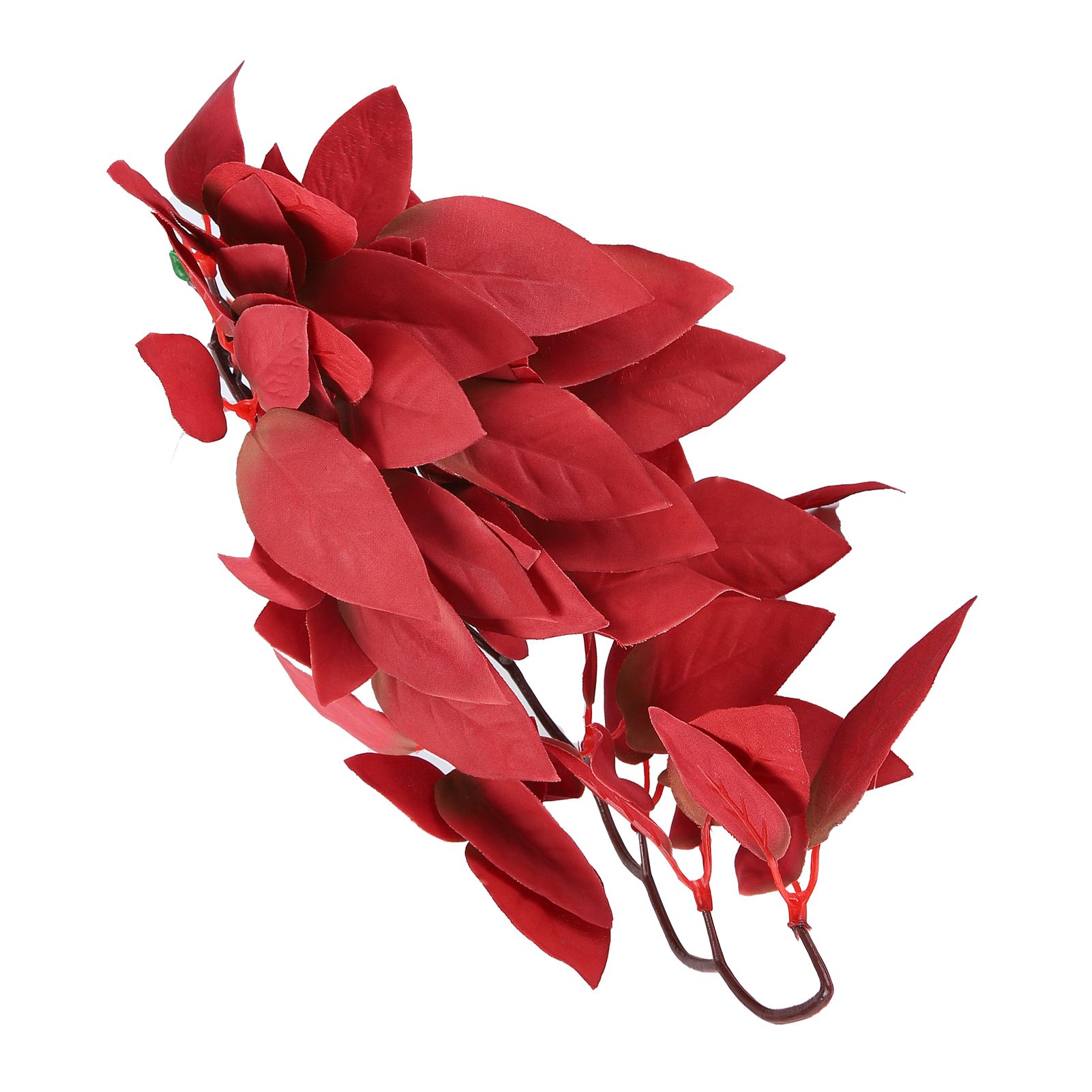 Artificial Reptile Plants Lifelike Plastic Plant Hanging Leaves Decoration with Suction Cup for Reptiles Terrarium Fish TankT-1033A4 - Image 7