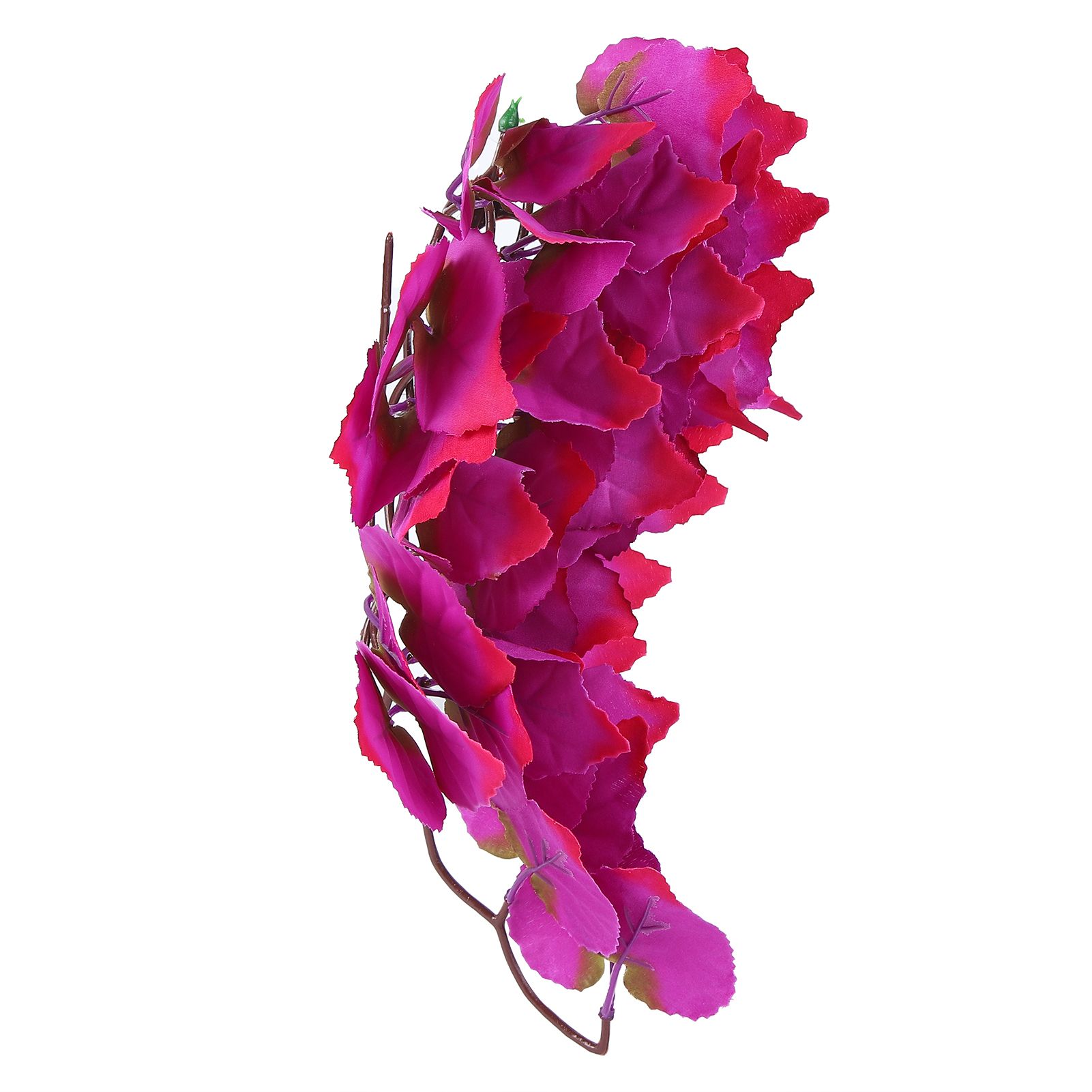 Artificial Reptile Plants Lifelike Plastic Plant Hanging Leaves Decoration with Suction Cup for Reptiles Terrarium Fish TankT-1034J1 - Image 2