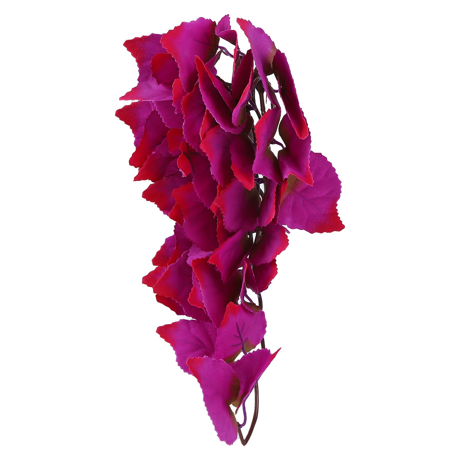 Artificial Reptile Plants Lifelike Plastic Plant Hanging Leaves Decoration with Suction Cup for Reptiles Terrarium Fish TankT-1034J1 - Image 3