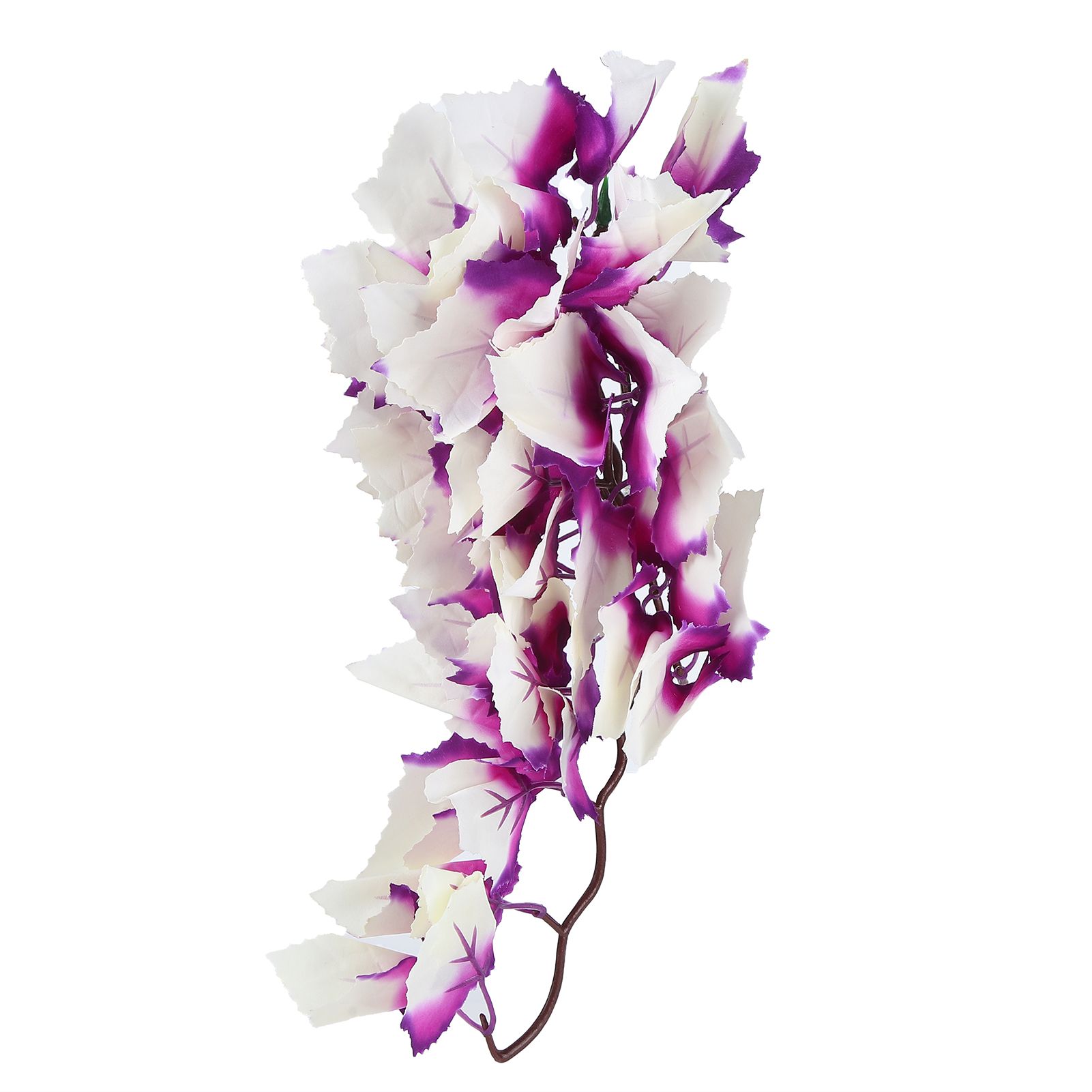 Artificial Reptile Plants Lifelike Plastic Plant Hanging Leaves Decoration with Suction Cup for Reptiles Terrarium Fish TankT-1034Q - Image 3